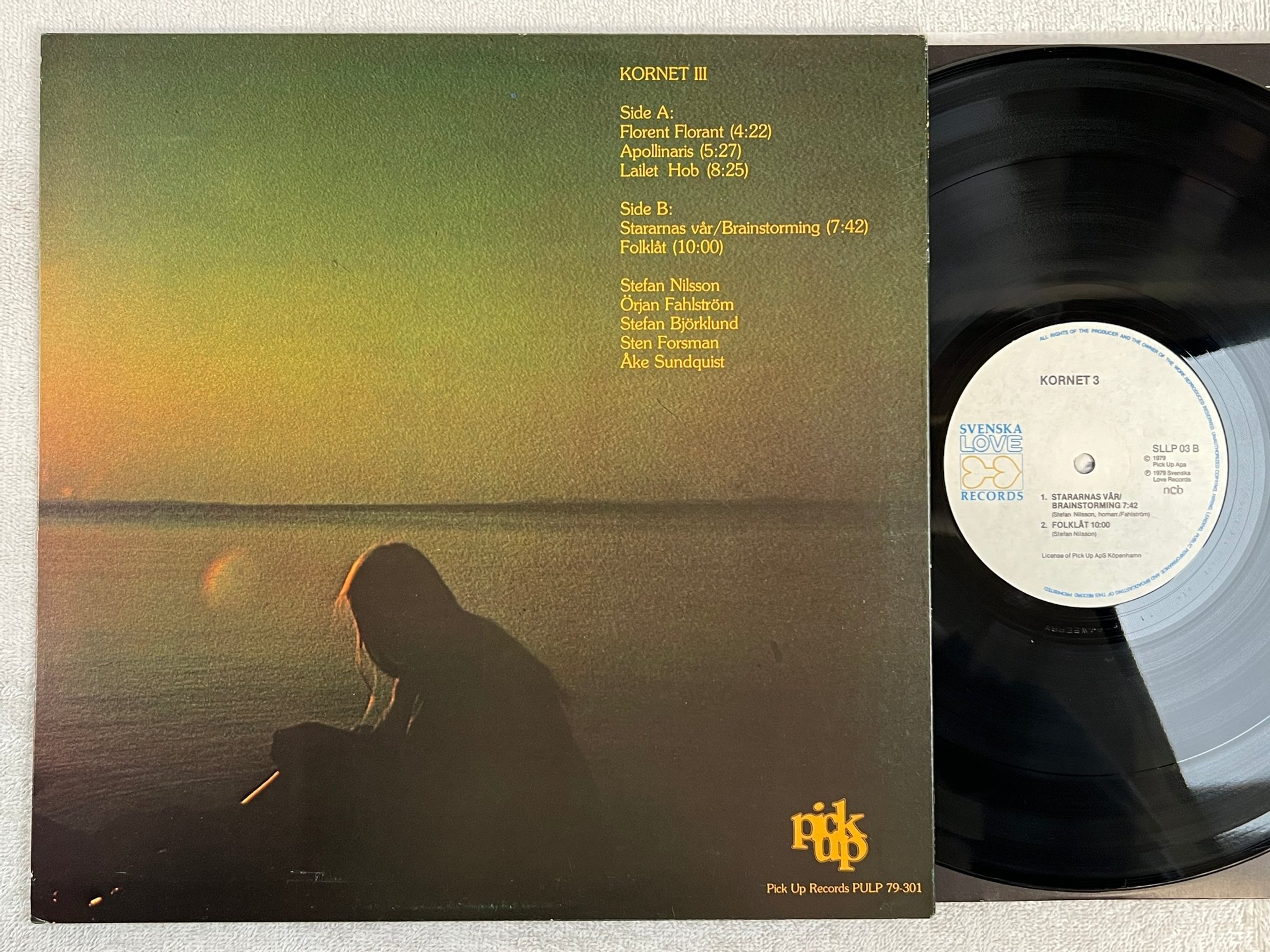 Omslagsbild för skivan KORNET 3 LP -79 SVENSKA LOVE SLLP 03