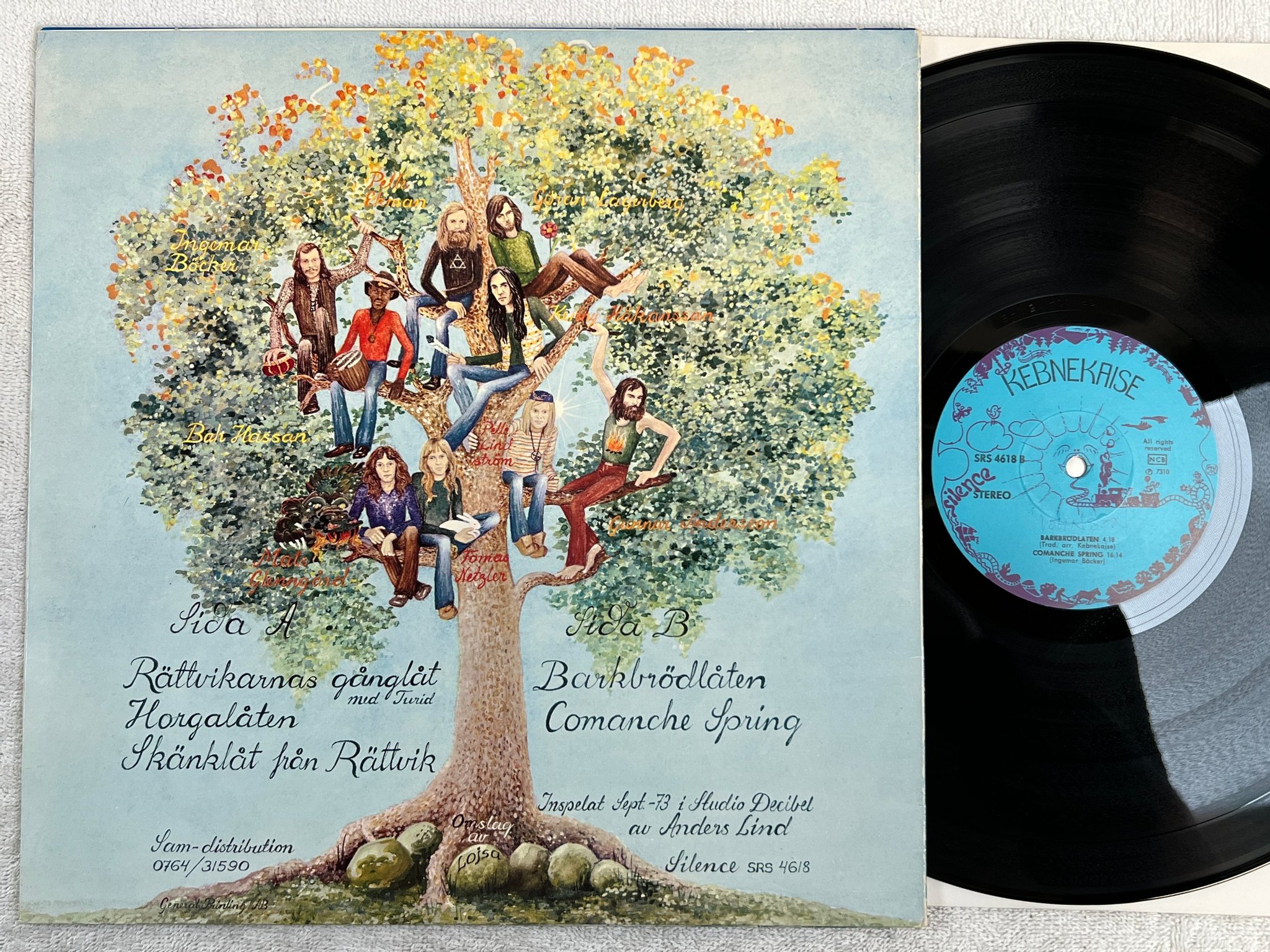 Omslagsbild för skivan KEBNEKAISE s/t LP -73 SILENCE SRS 4618