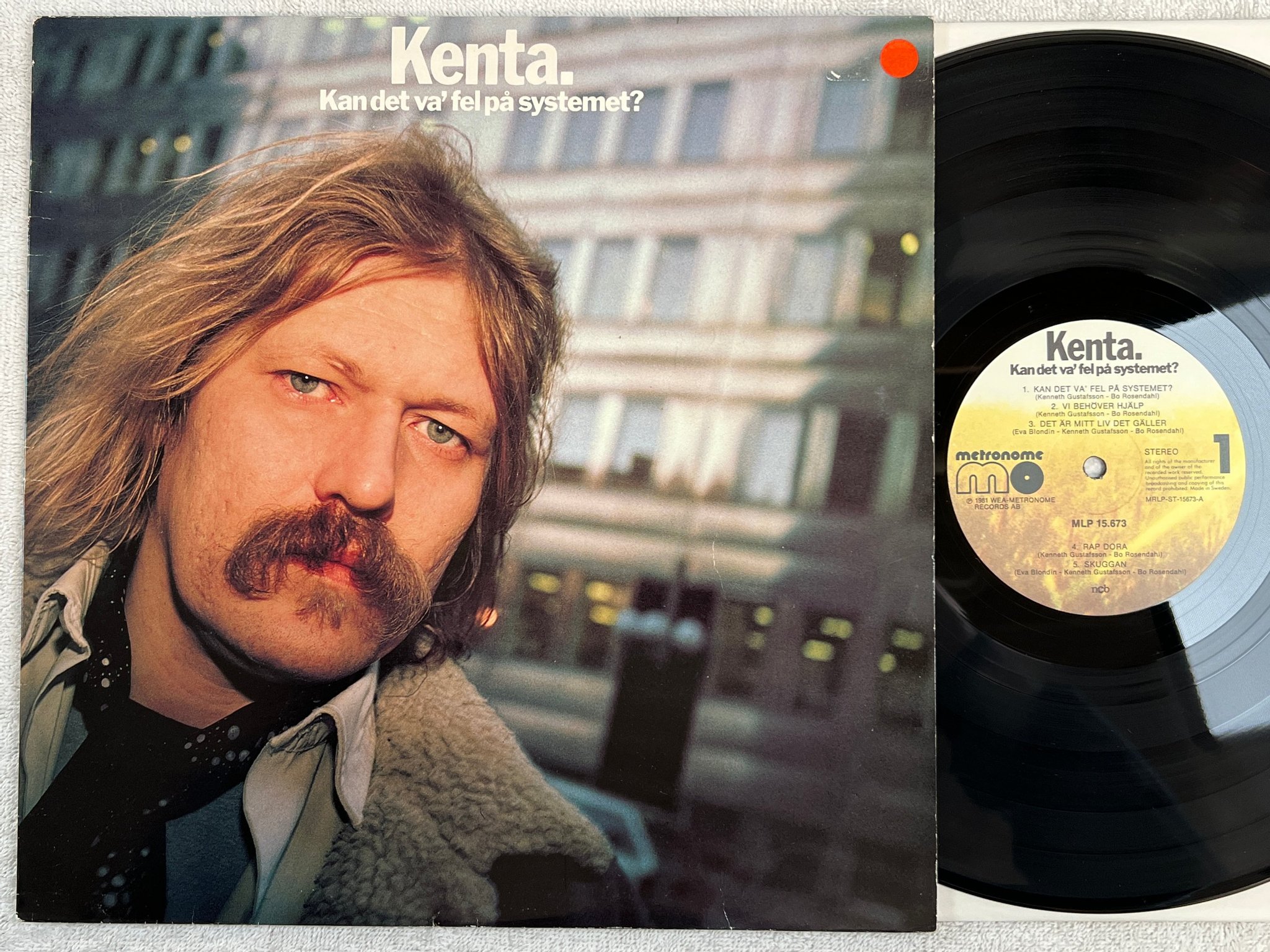 Omslagsbild för skivan KENTA kan det vara fel på systemet LP METRONOME MRLP ST 15673