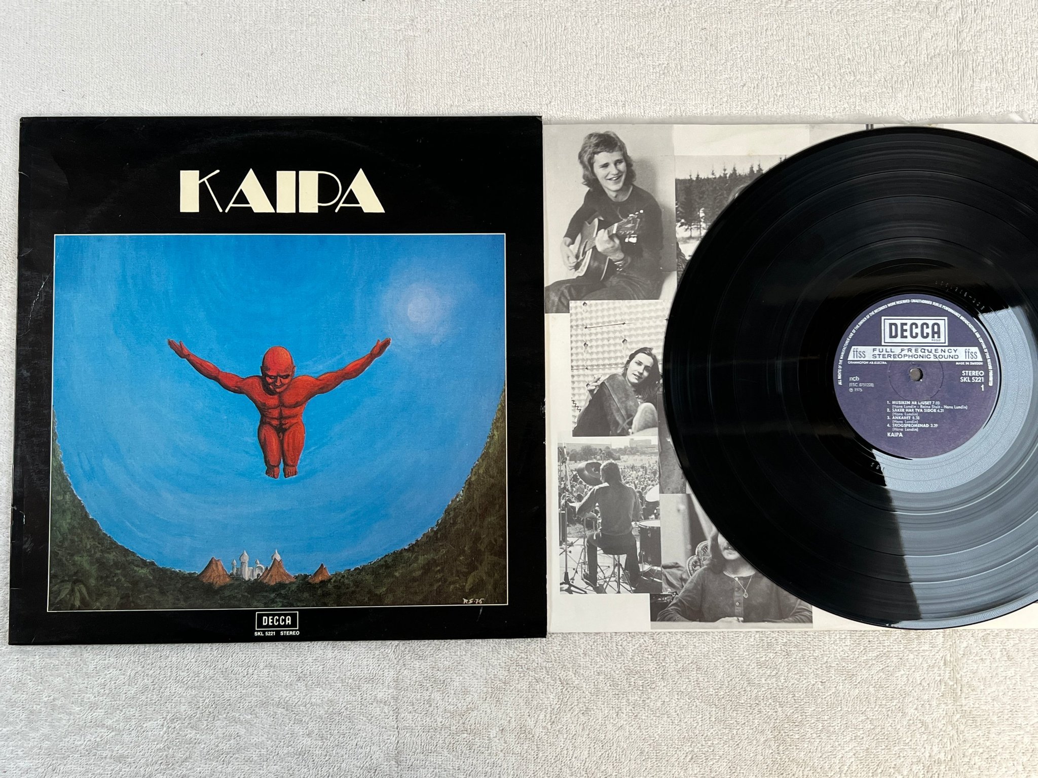 Omslagsbild för skivan KAIPA s/t LP -75 DECCA SKL 5221 