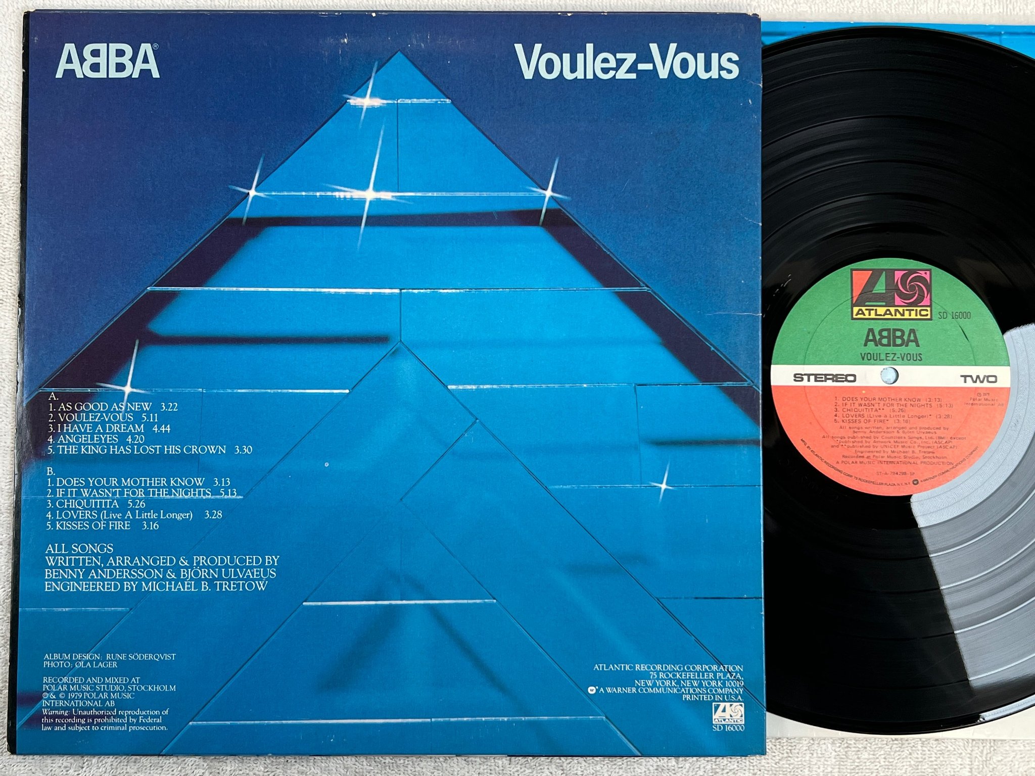 Omslagsbild för skivan ABBA voulez-vous LP -79 US ATLANTIC SD 16000