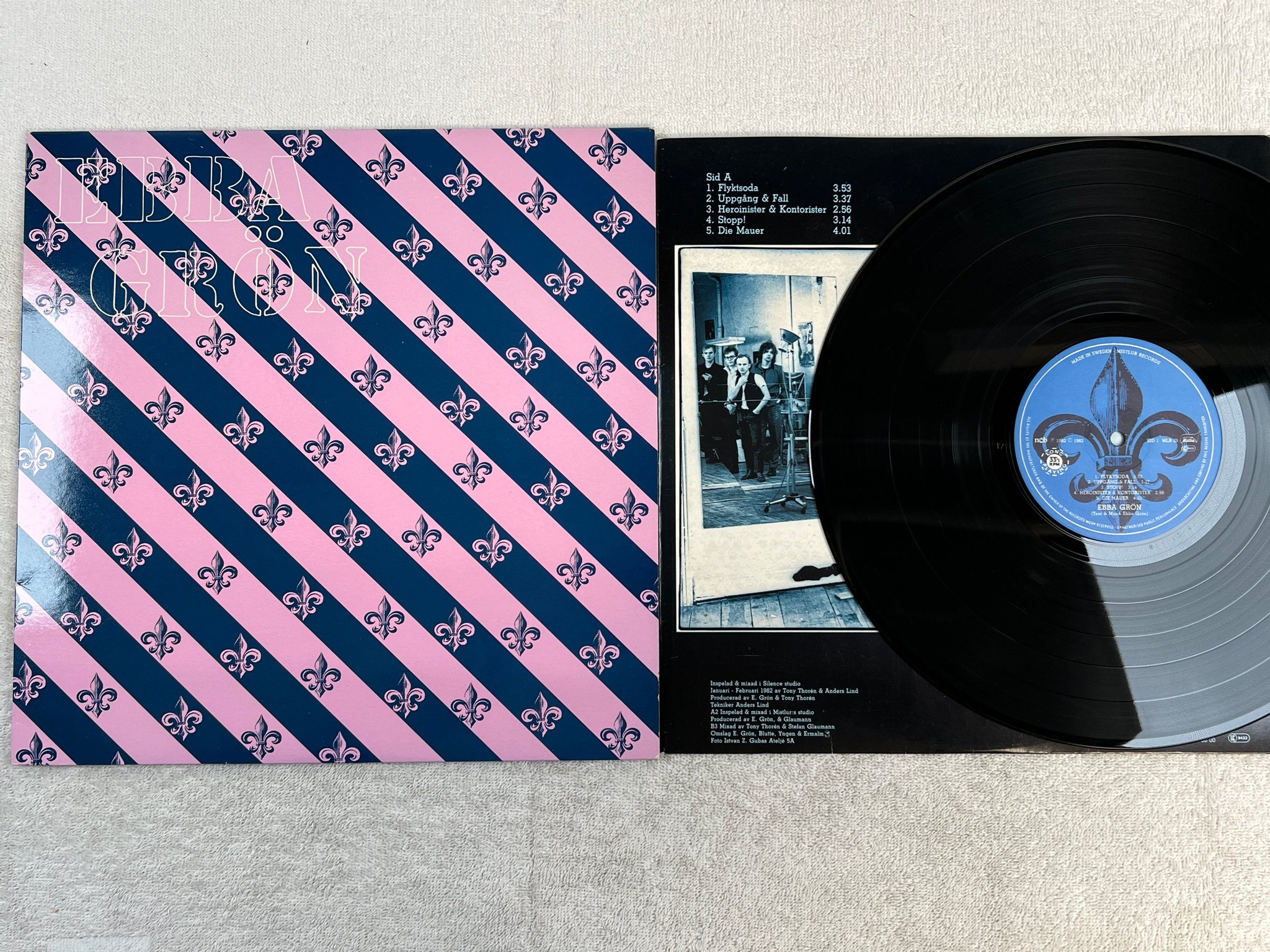 Omslagsbild för skivan EBBA GRÖN s/t LP -82 Swe MISTLUR MLR 25