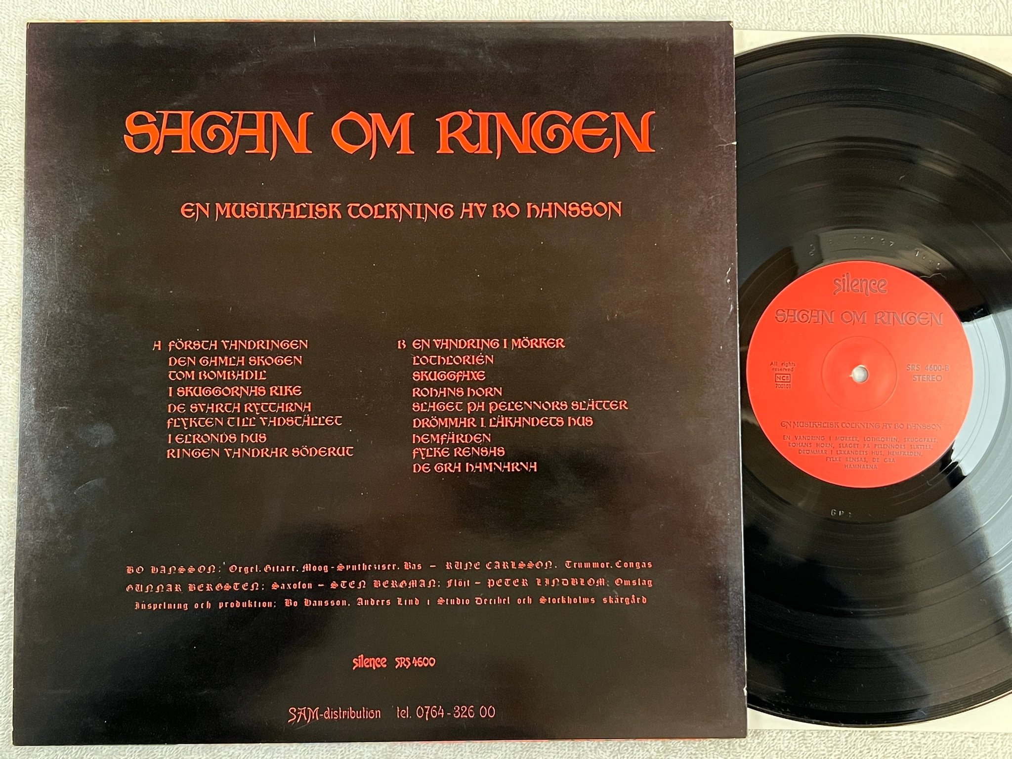 Omslagsbild för skivan BO HANSSON sagan om ringen LP re SILENCE SRS 4600