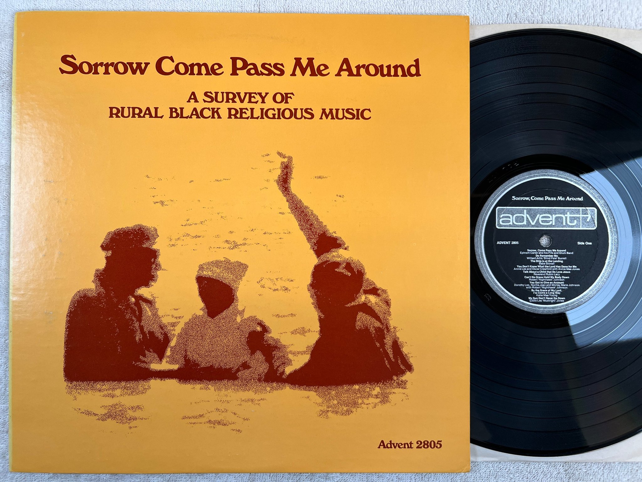 Omslagsbild för skivan V/A Sorrow Come Pass Me Around LP -75 US ADVENT 2805