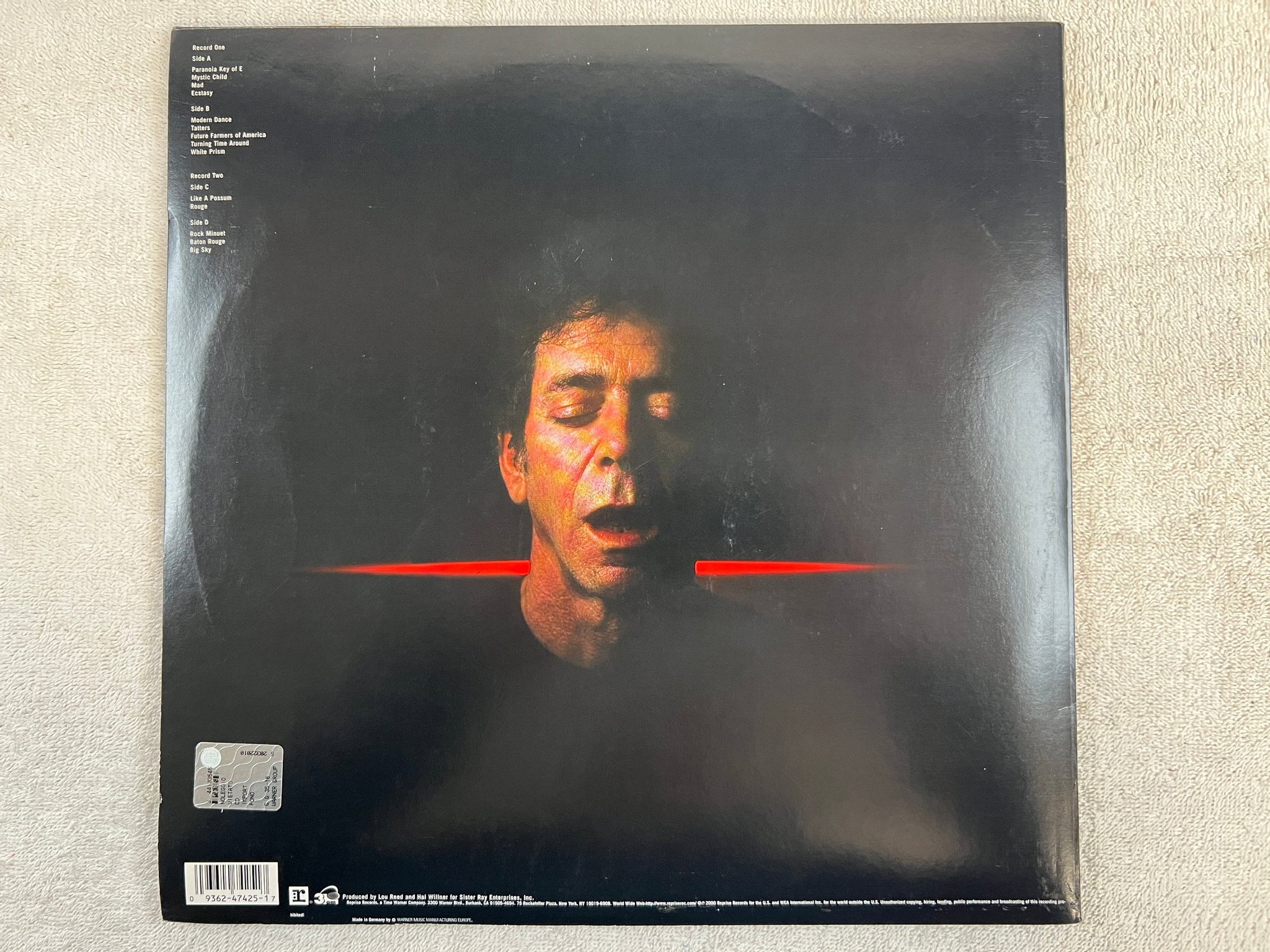 Omslagsbild för skivan LOU REED Ecstasy 2xLP -2000 Ger REPRISE 9362474251 ** rare **