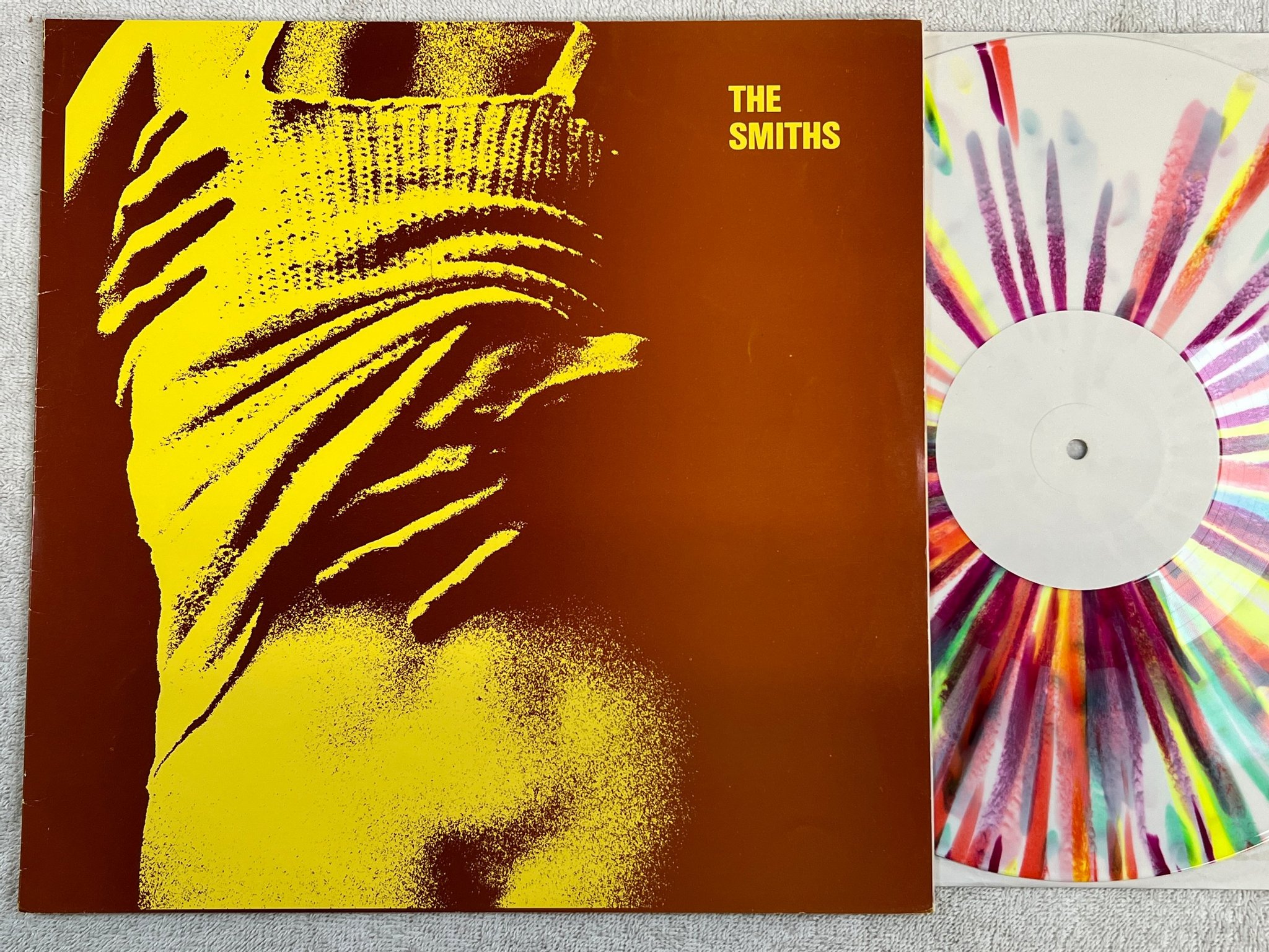 Omslagsbild för skivan THE SMITHS live LP Multicoloured ** rare **