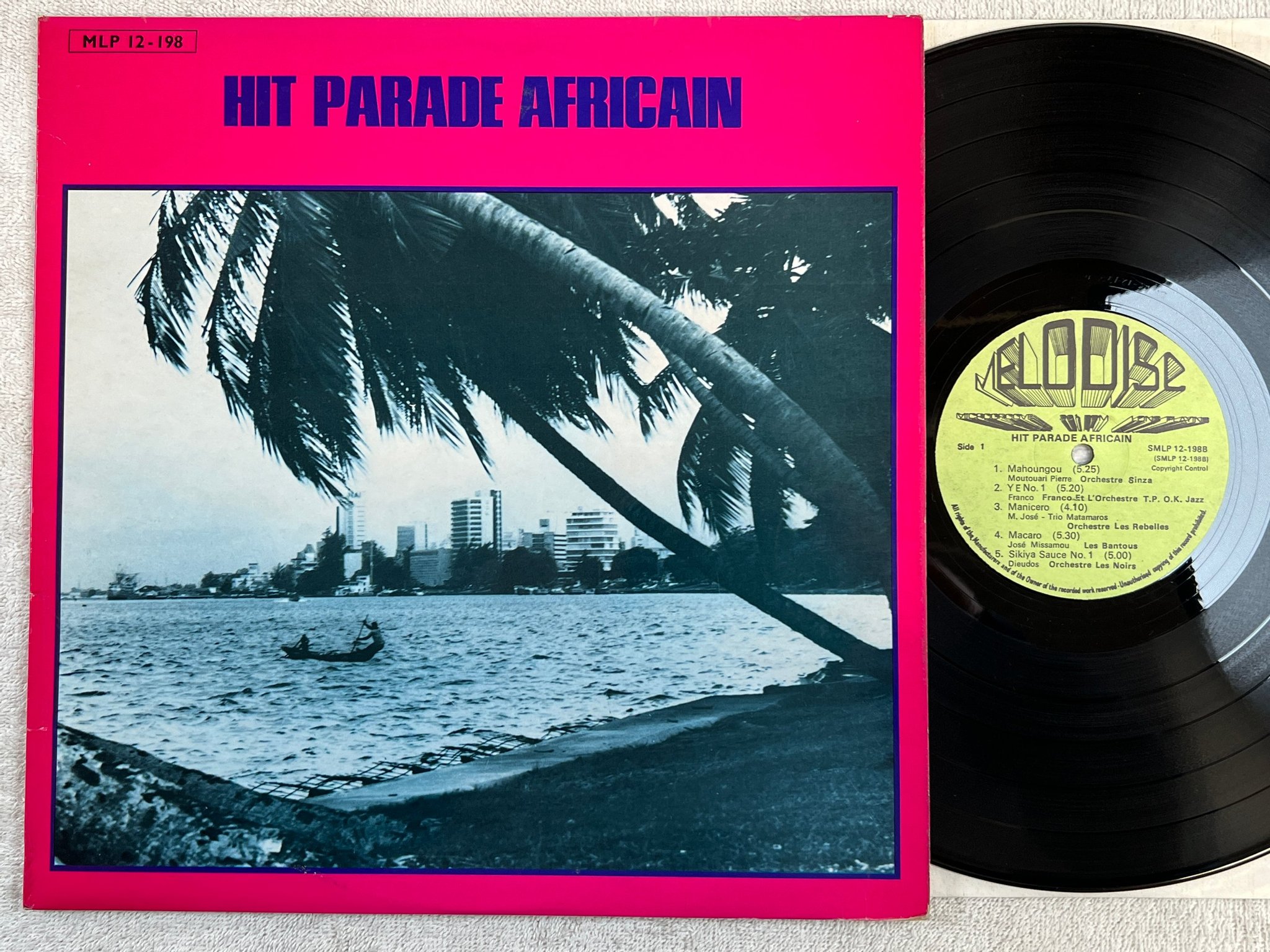 Omslagsbild för skivan V/A HIT PARADE AFRICAIN Vol. 4 LP UK melodisc MLP 12-198 african rumba