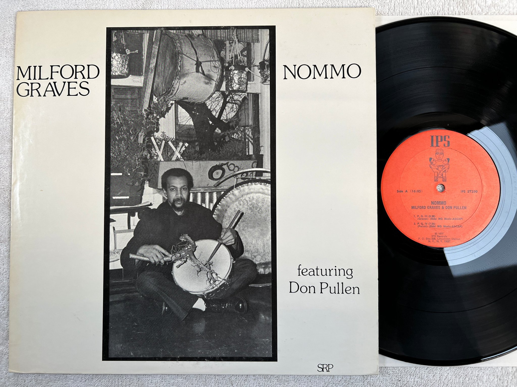 Omslagsbild för skivan MILFORD GRAVES & DON PULLEN nommo LP re US IPS ST290 ** rare ** free jazz 