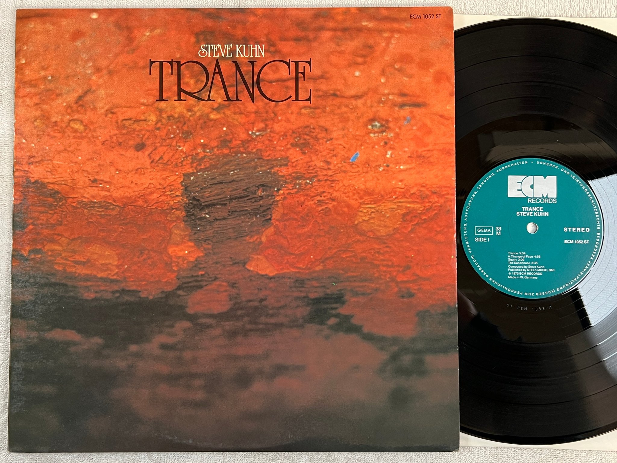 Omslagsbild för skivan STEVE KUHN trance LP -75 Ger ECM 1052 ST 
