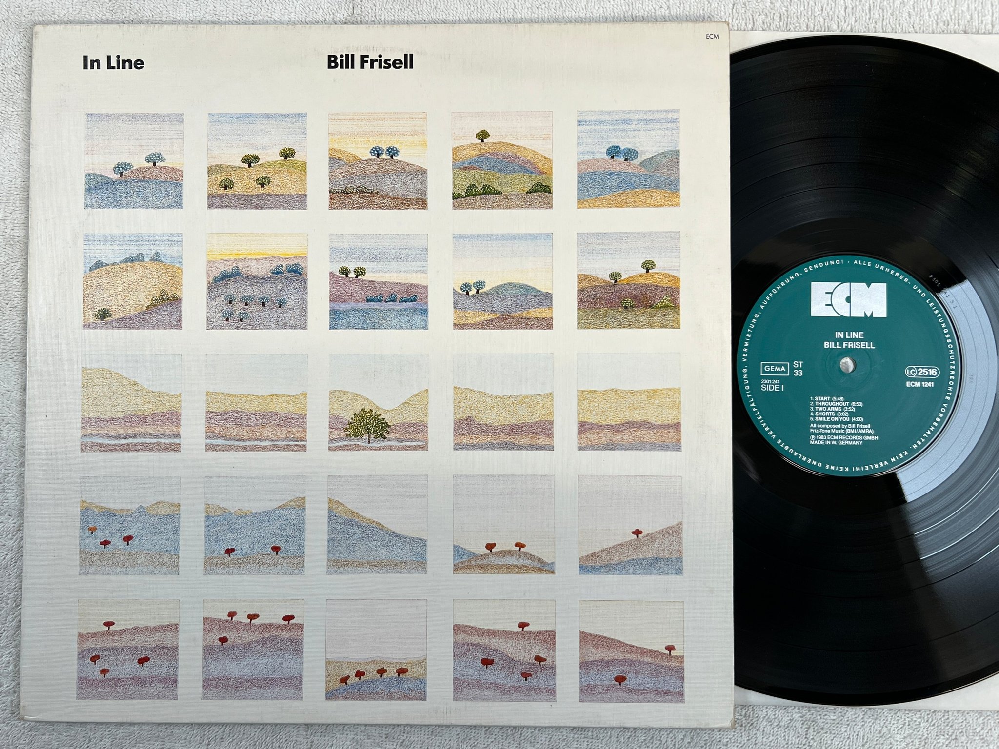 Omslagsbild för skivan BILL FRISELL in line LP -83 Ger ECM 1241  * rare *