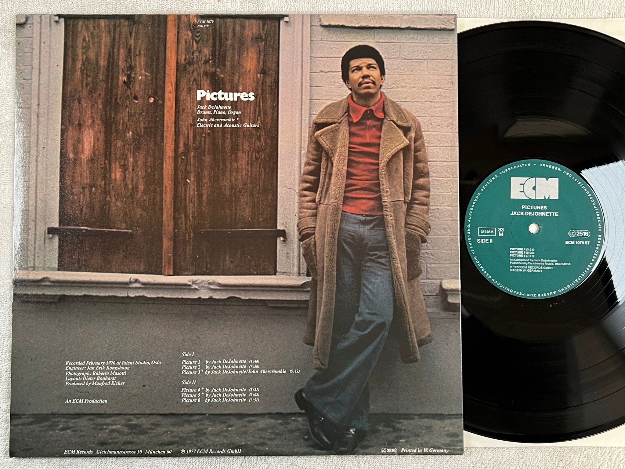 Omslagsbild för skivan JACK DEJOHNETTE pictures LP -77 Ger ECM 1079 ST