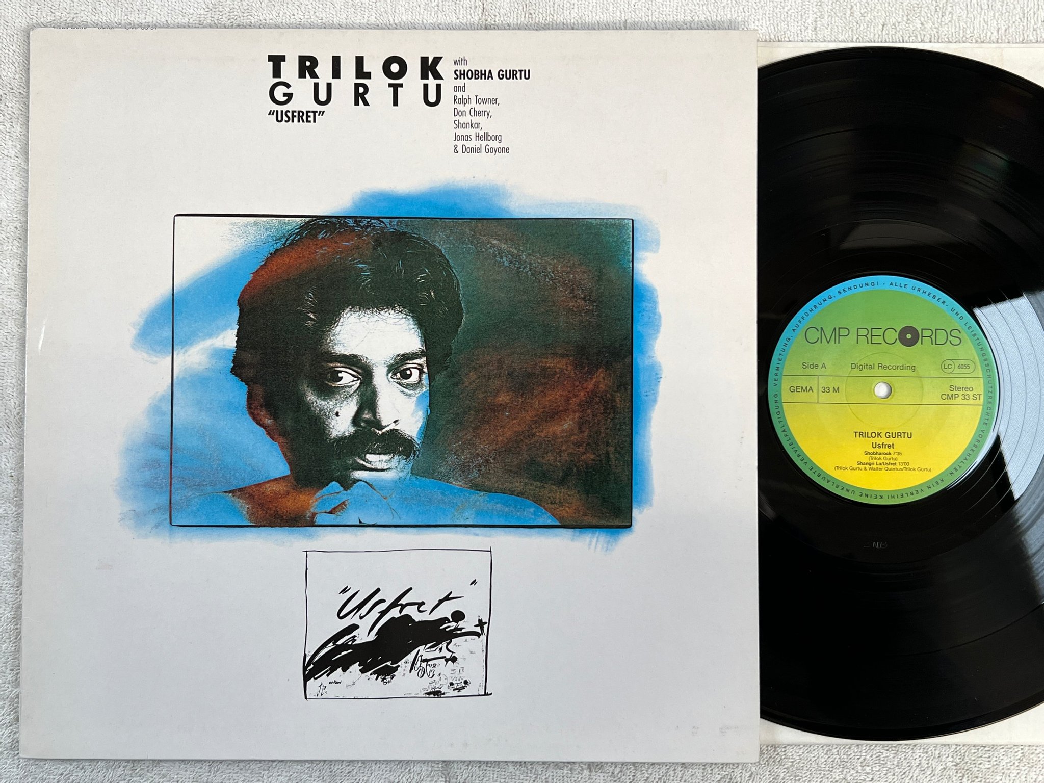 Omslagsbild för skivan TRILOK GURTU usfret LP -88 Ger CMP 33 ST jazz