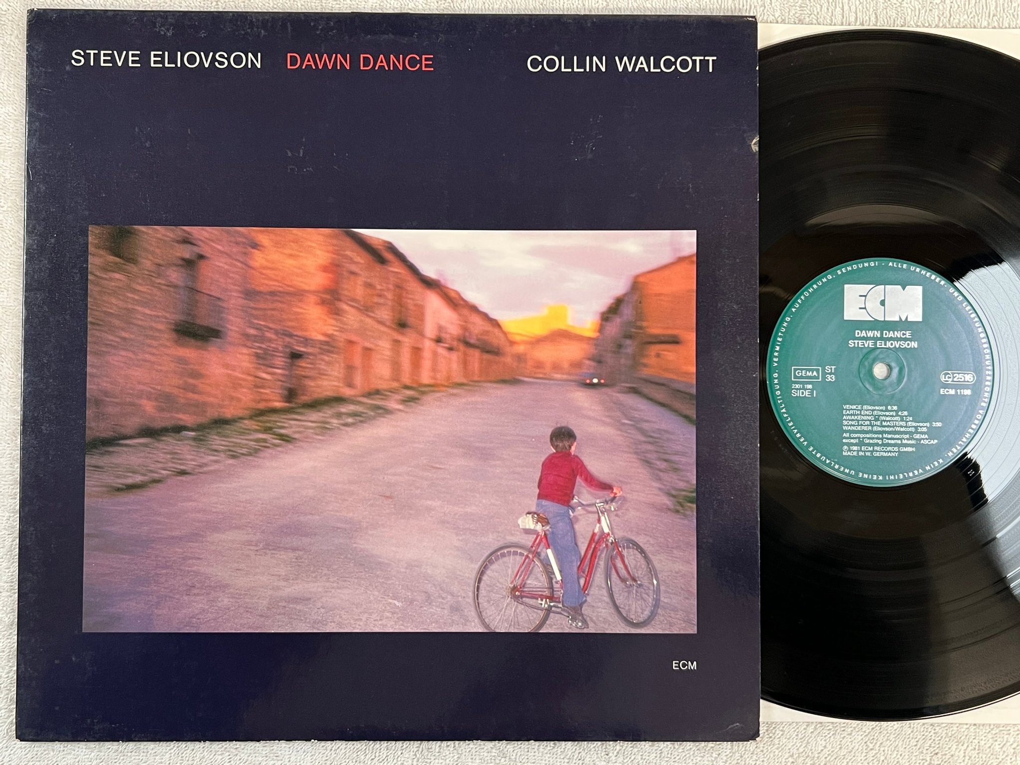 Omslagsbild för skivan STEVE ELIOVSON dawn dance LP -81 Ger ECM 1198