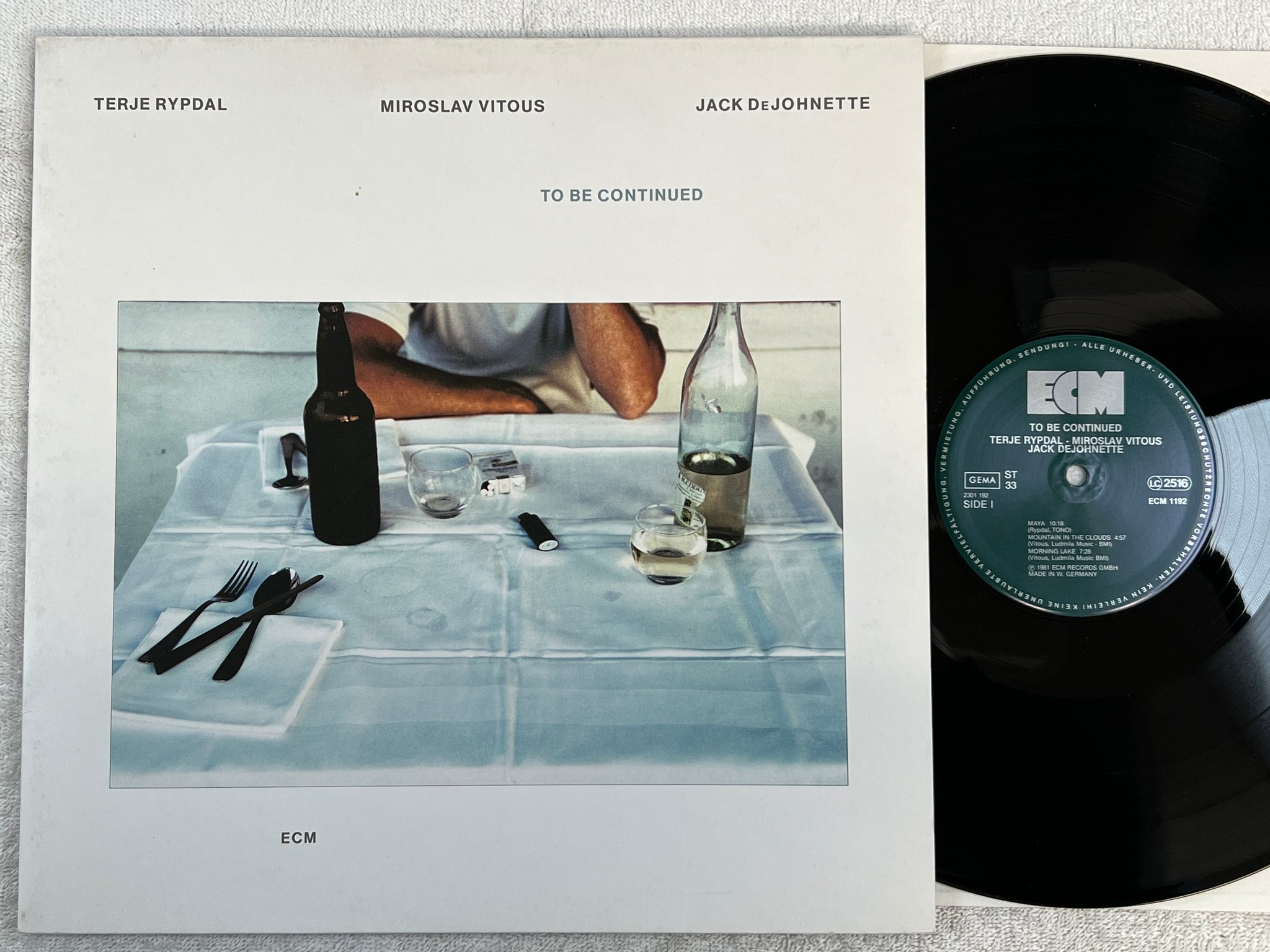 Omslagsbild för skivan TERJE RYPDAL to be continued LP -81 Ger ECM 1192