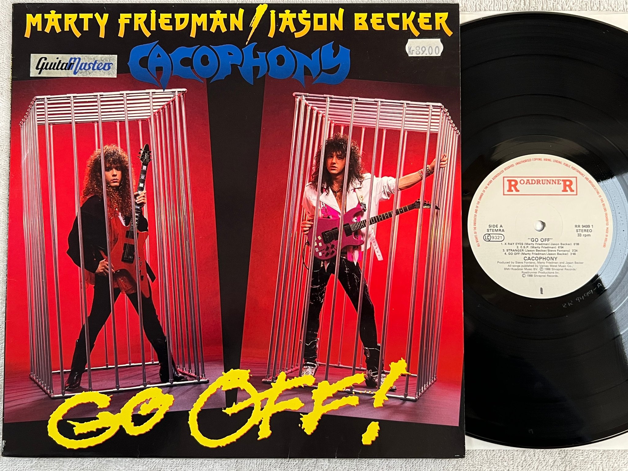 Omslagsbild för skivan CACOPHONY Go Off! LP -88 Hol ROADRUNNER RR 94991