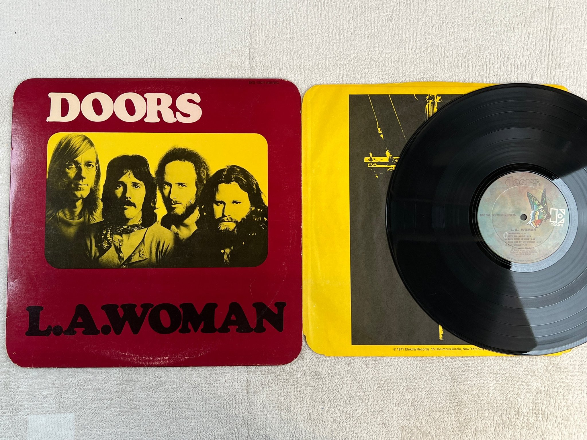 Omslagsbild för skivan DOORS L.A. Woman LP US ELEKTRA EKS 75011