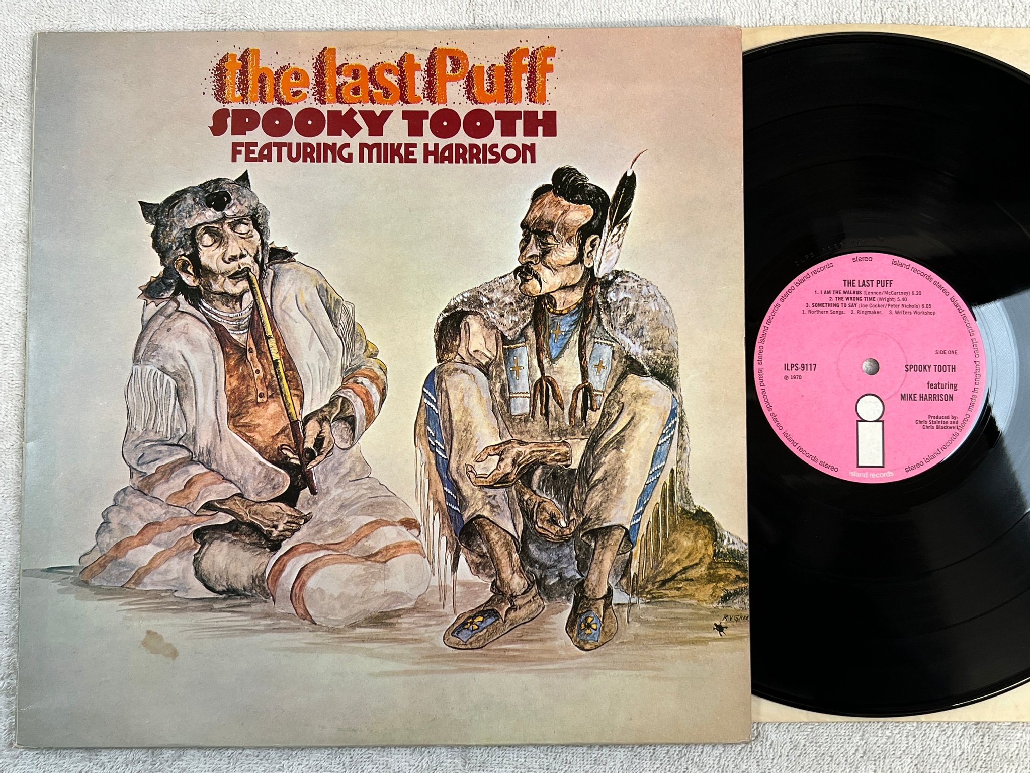 Omslagsbild för skivan SPOOKY TOOTH feat MIKE HARRISON the last puff LP -70 UK ISLAND ILPS 9117