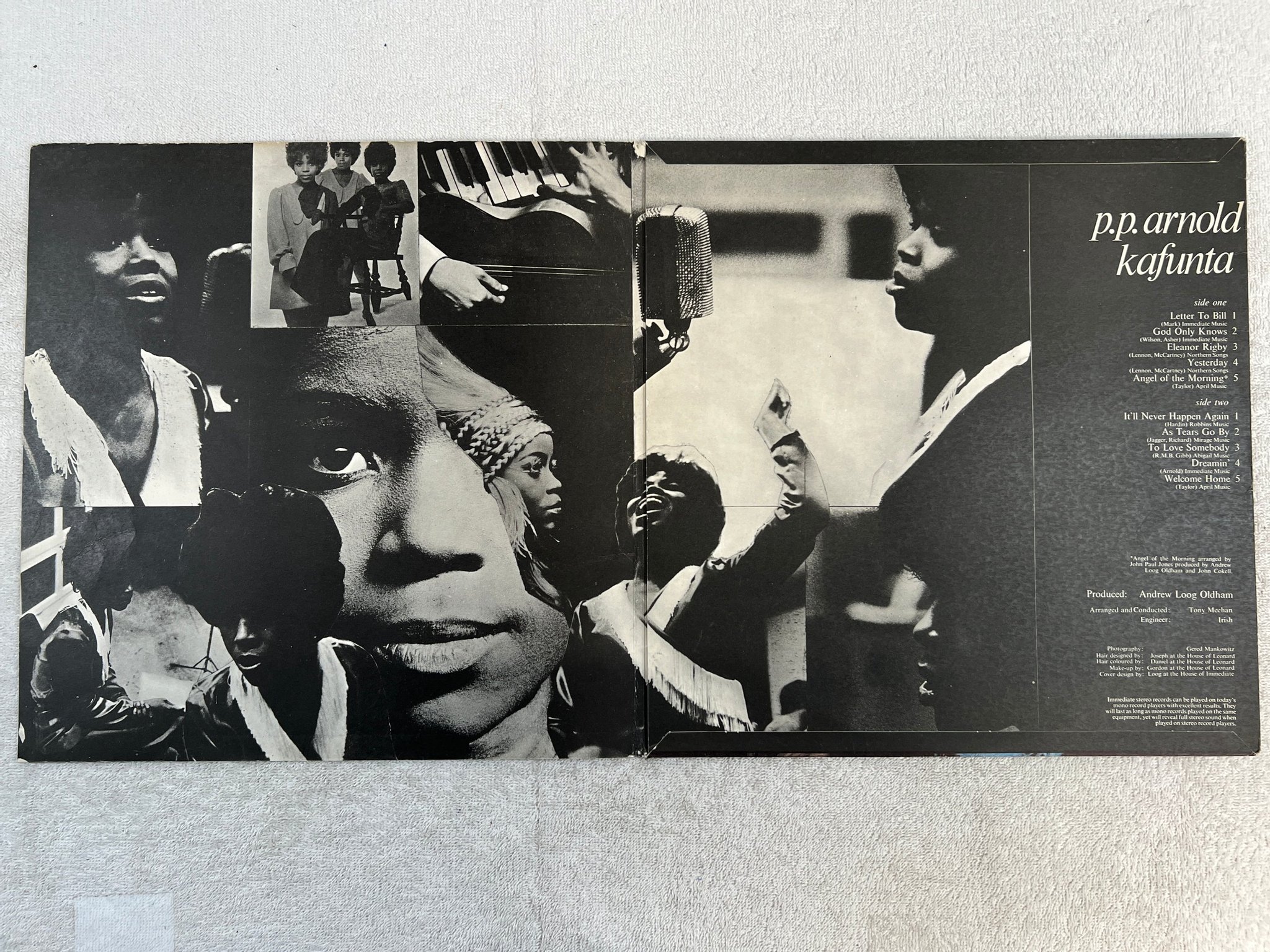 Omslagsbild för skivan PP ARNOLD kafunta LP -68 UK IMMEDIATE IMPS 017