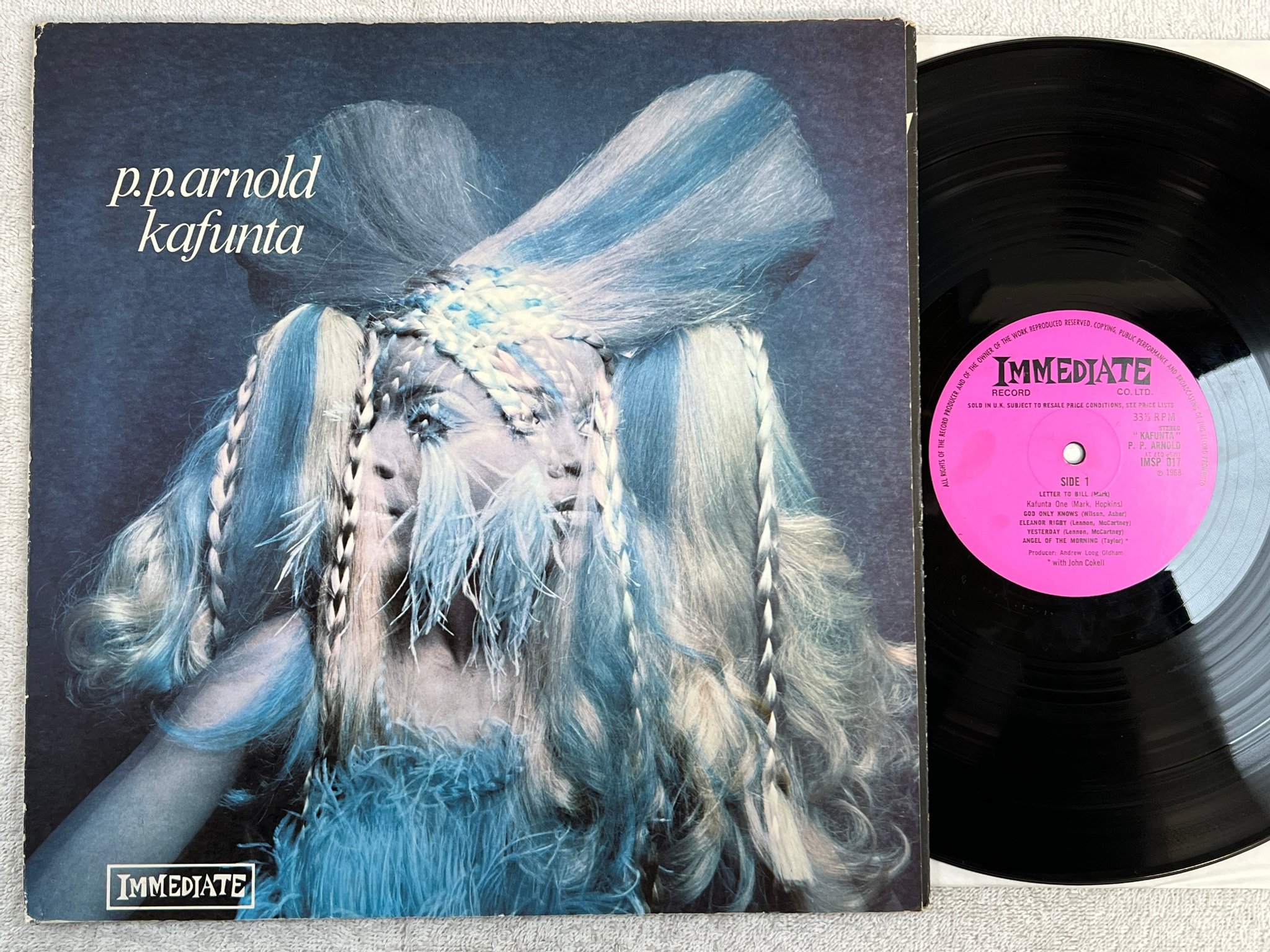 Omslagsbild för skivan PP ARNOLD kafunta LP -68 UK IMMEDIATE IMPS 017