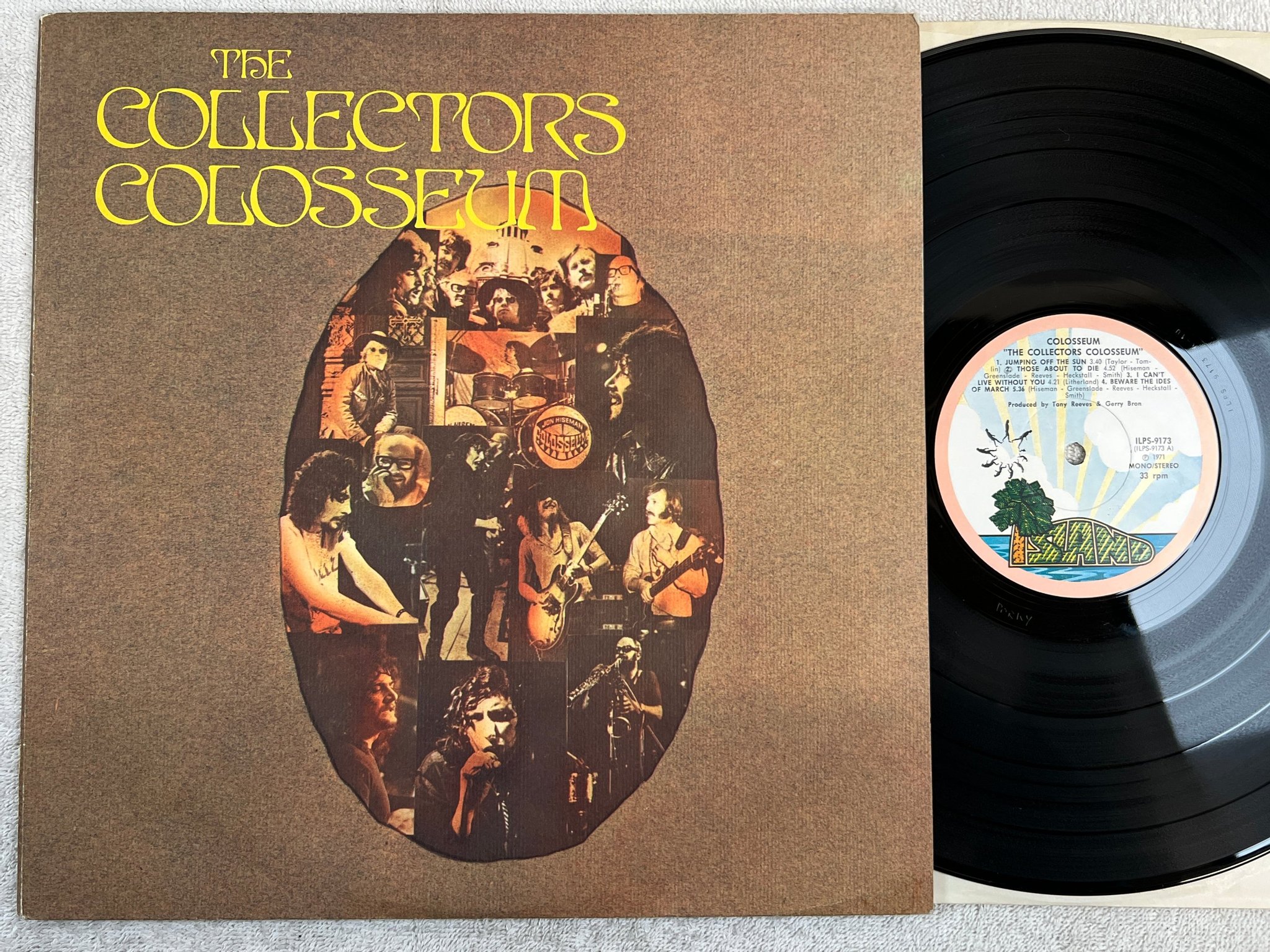 Omslagsbild för skivan COLOSSEUM the collectors colosseum LP -71 ISLAND ILPS 9173