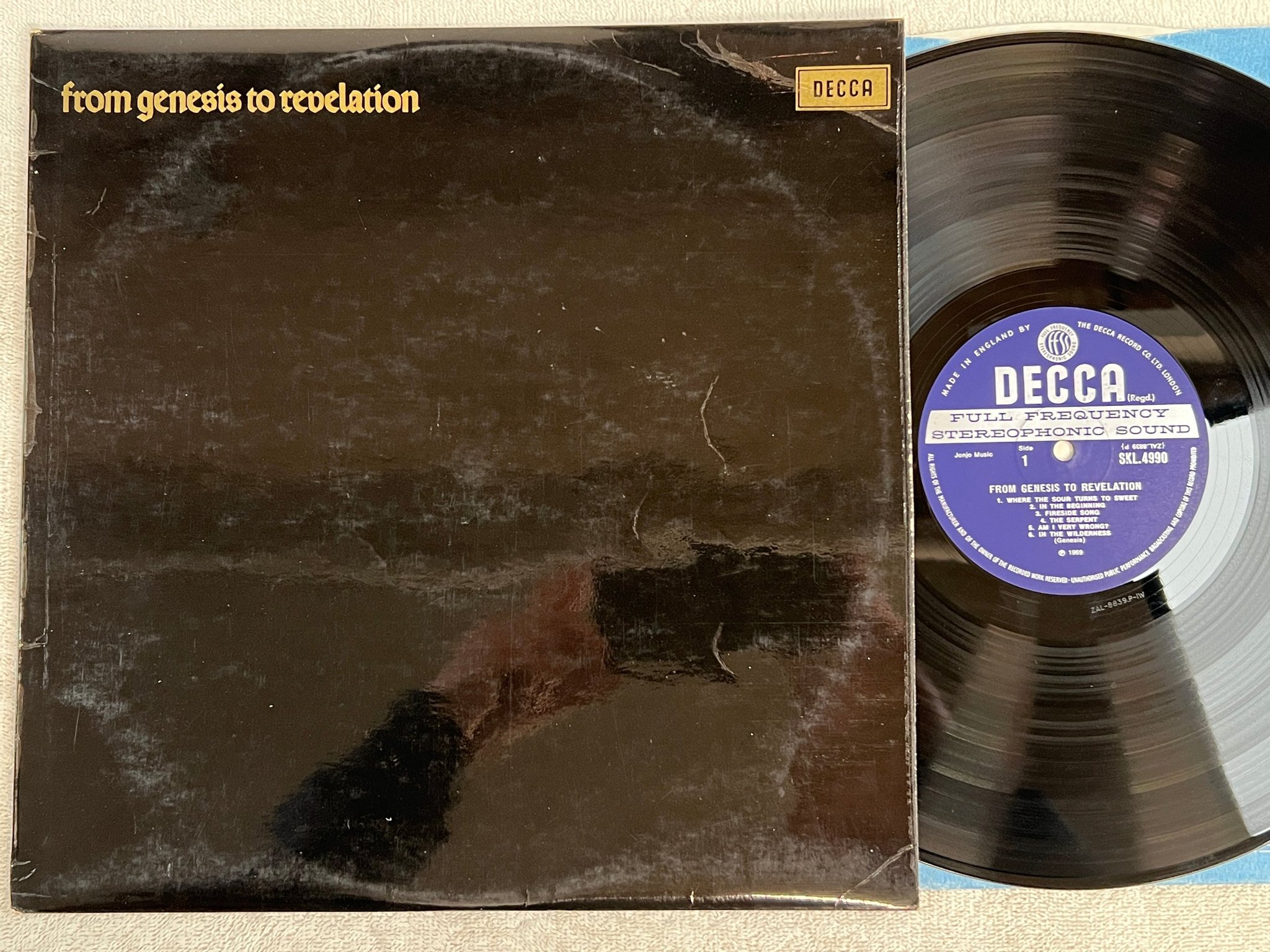 Omslagsbild för skivan GENESIS from genesis to revelation LP -69 UK unboxed DECCA SKL 4990 ** RARE **