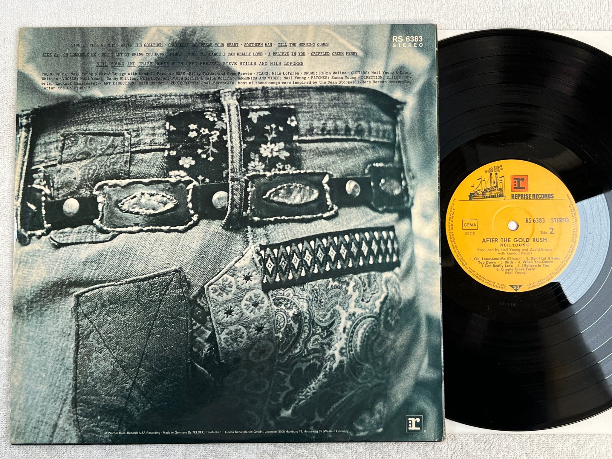 Omslagsbild för skivan NEIL YOUNG after the gold rush LP Ger REPRISE RS 6383