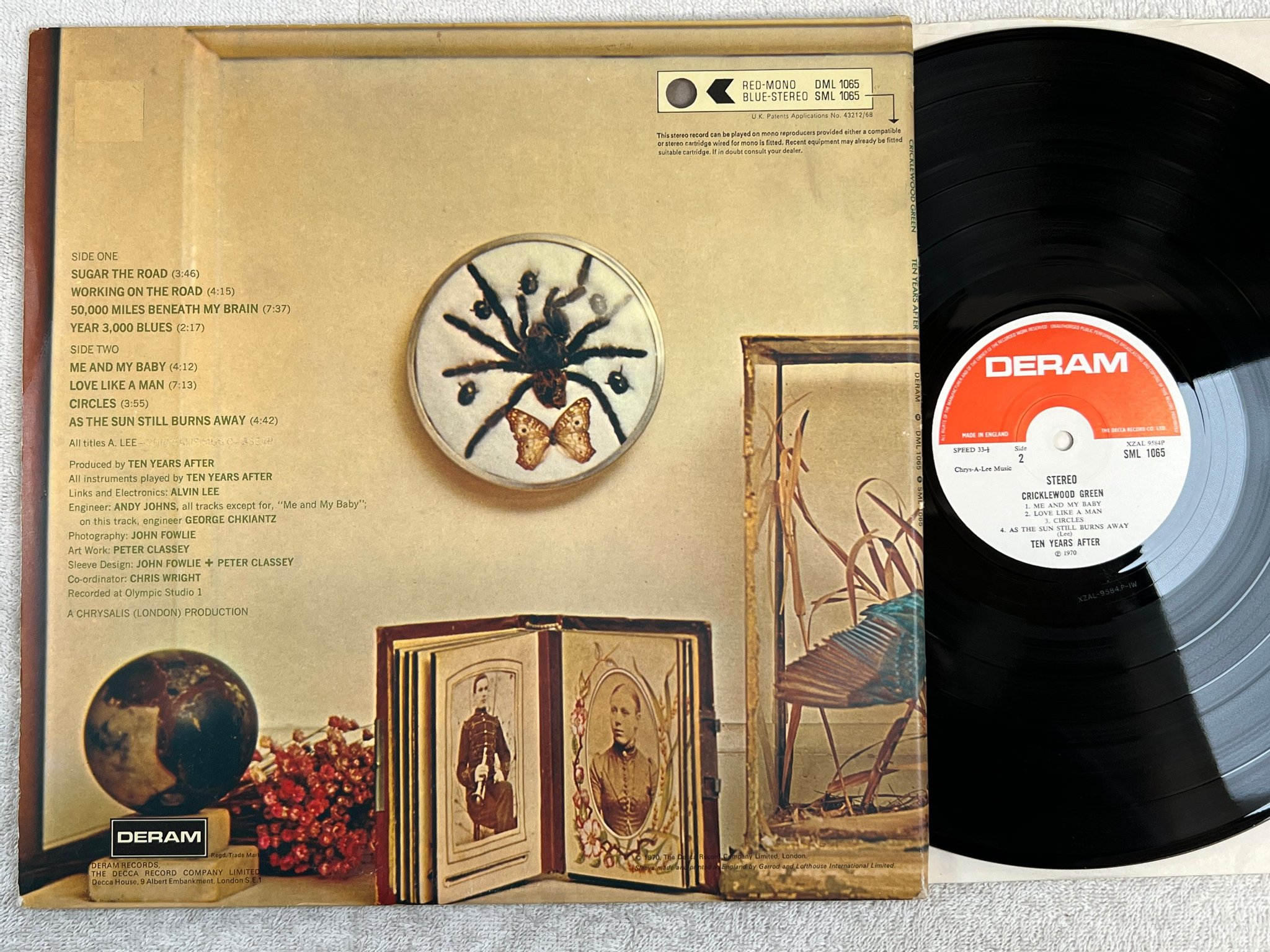 Omslagsbild för skivan TEN YEARS AFTER cricklewood green LP -70 UK DERAM SML 1065