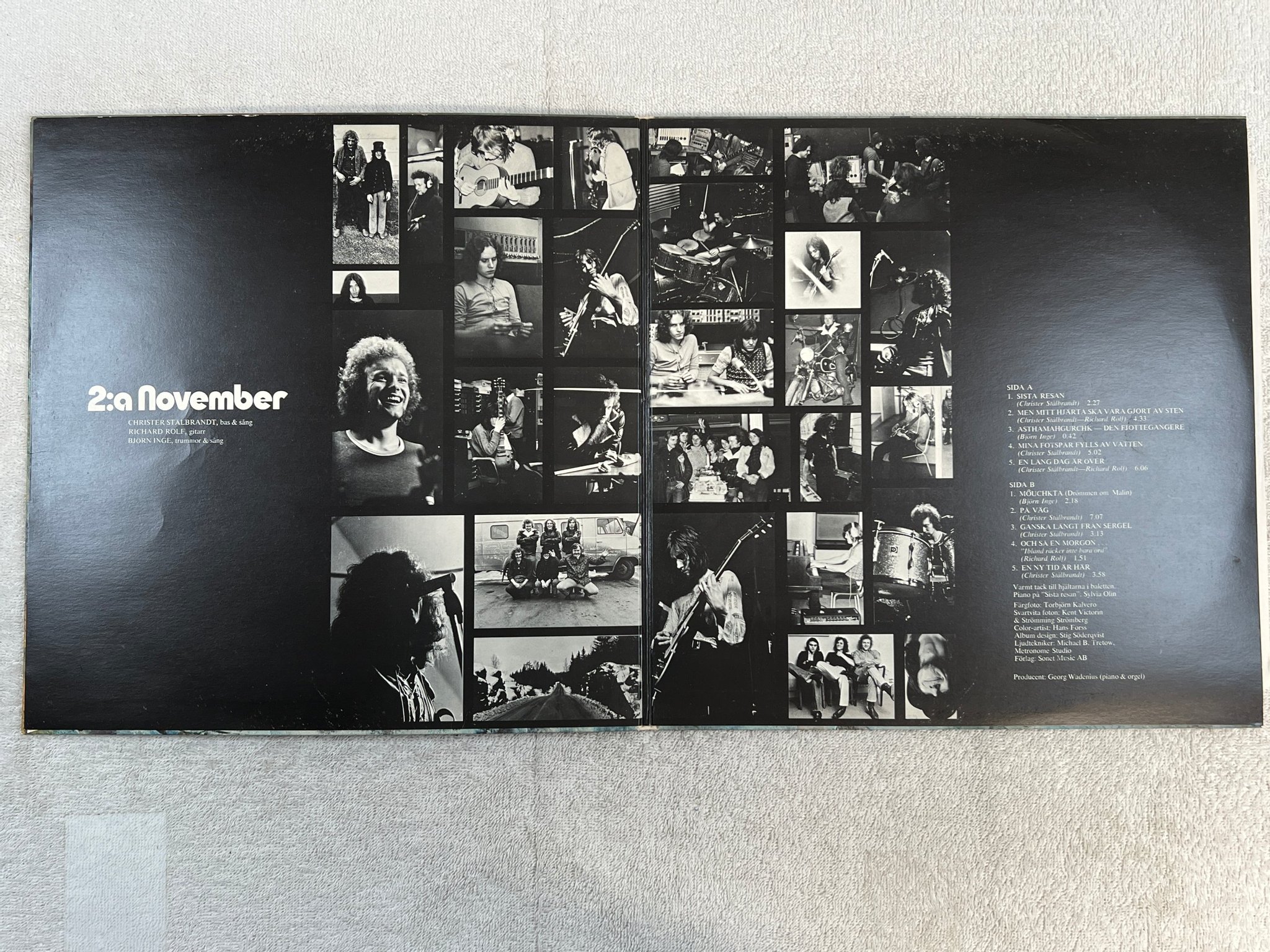 Omslagsbild för skivan NOVEMBER 2:a november LP -71 SONET SLP 2520 ** RARE **