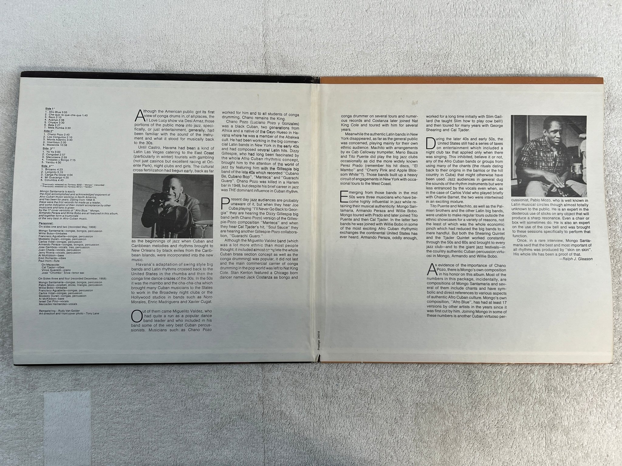 Omslagsbild för skivan MONGO SANTAMARIA afro-roots LP -72 US PRESTIGE PRT 240181