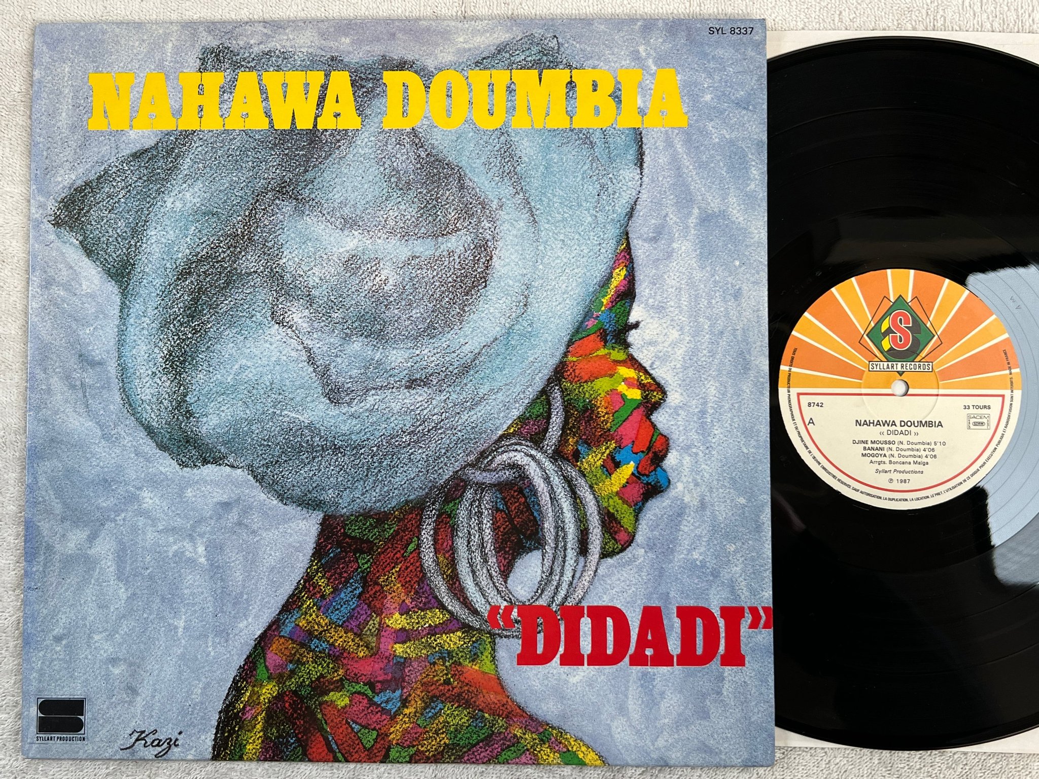 Omslagsbild för skivan NAHAWA DOUMBIA Didadi LP -87 Fra SYLLART 8737 electronic african