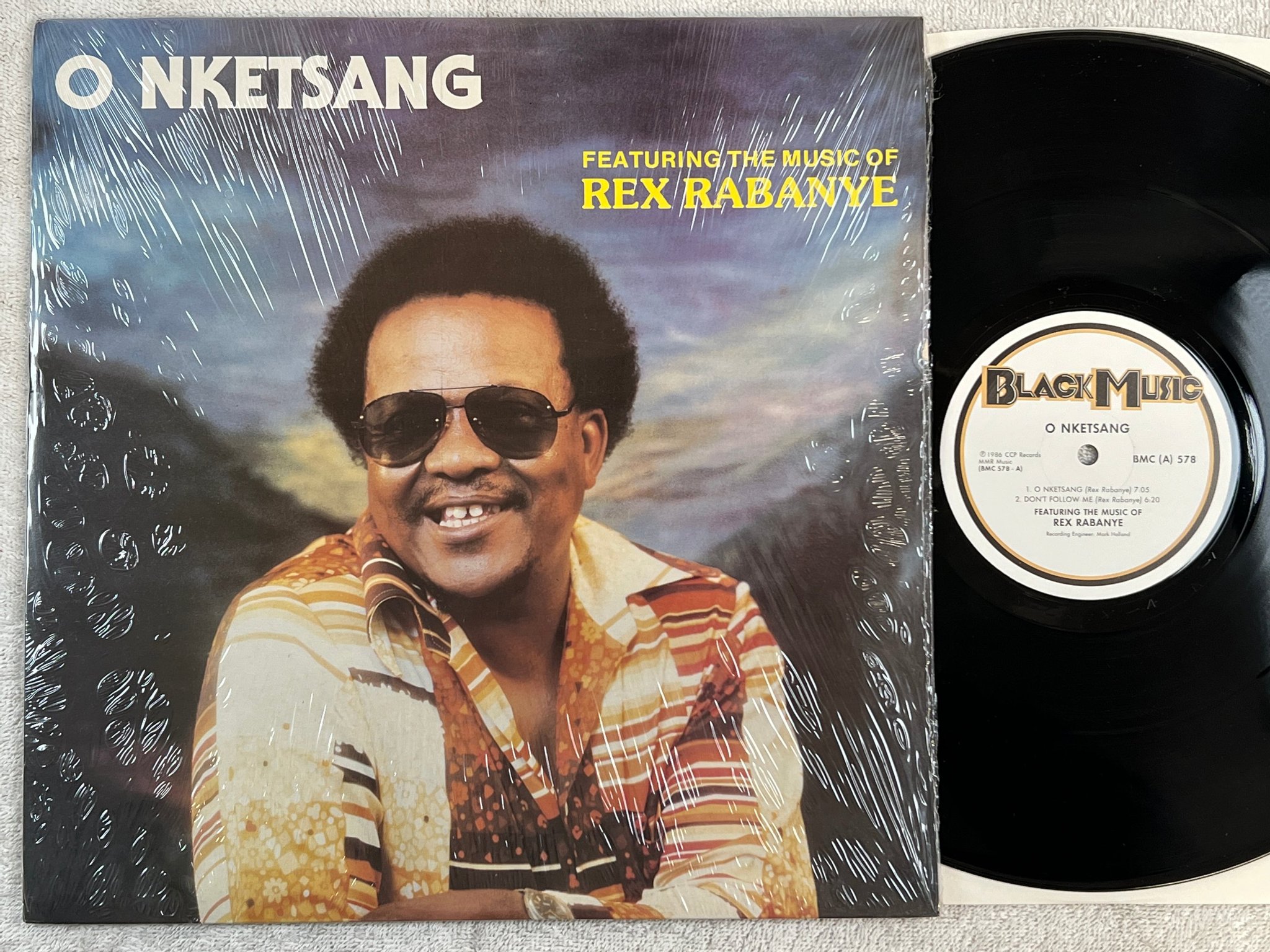 Omslagsbild för skivan REX RABANYE o Nketsang LP -86 South Africa BMC (A) 578 *** MEGA RARE *** ELECTRO