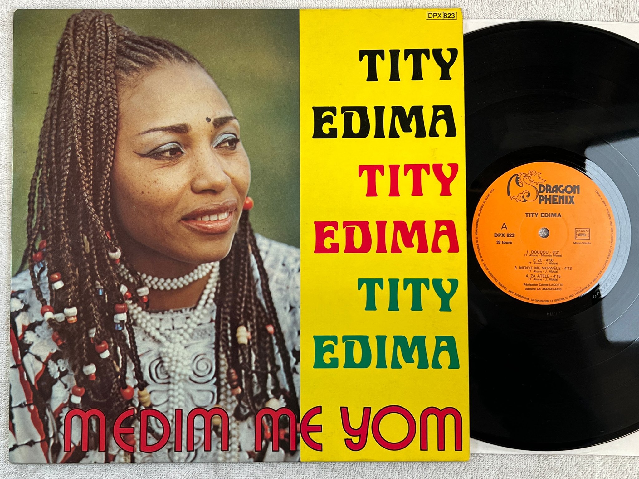 Omslagsbild för skivan TITY EDIMA medim me yom LP Fra DRAGON PHENIX DPX 823
