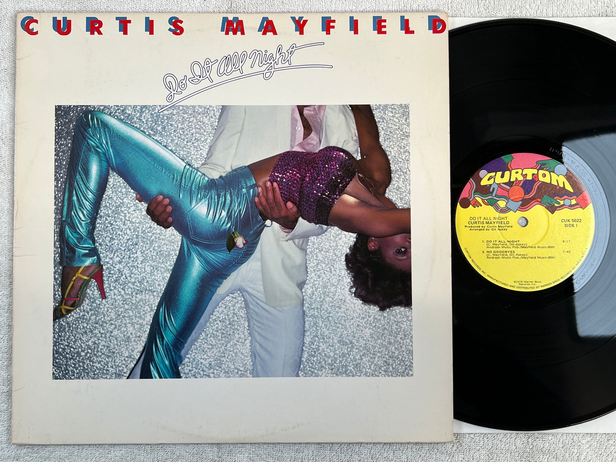 Omslagsbild för skivan CURTIS MAYFIELD do it all night LP -78 US CURTOM CUK 5022