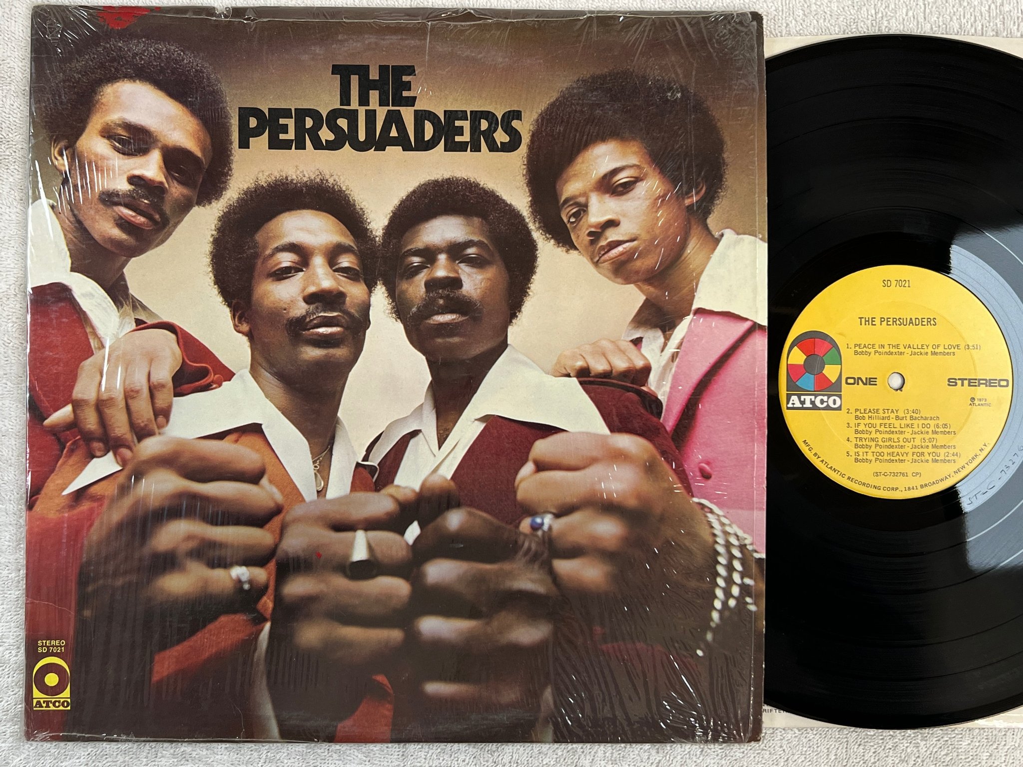 Omslagsbild för skivan THE PERSUADERS s/t LP -73 US ATCO SD 7021