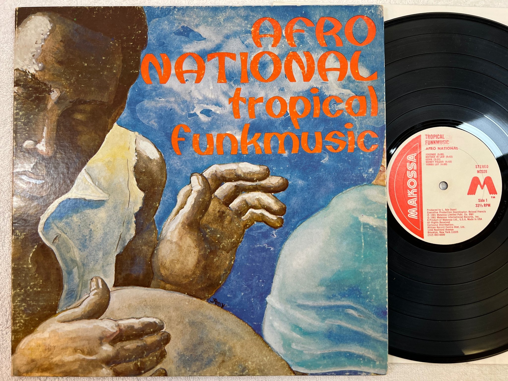 Omslagsbild för skivan AFRO NATIONAL Tropical Funkmusic LP -78 US MAKOSSA M2328
