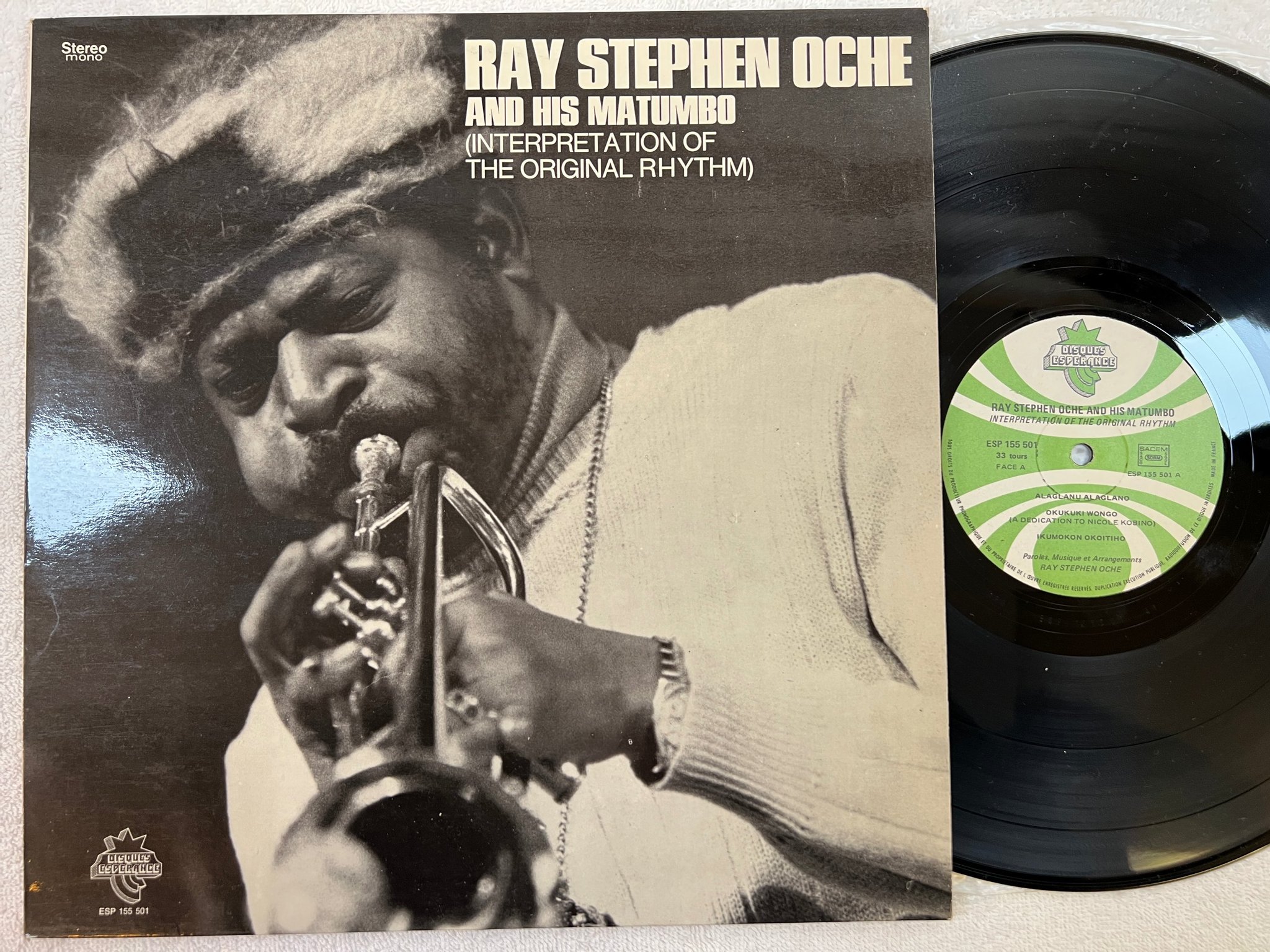 Omslagsbild för skivan RAY STEPHEN OCHE Interpretation Of The Original Rhythm LP -74 Fra JAZZ-FUNK afro