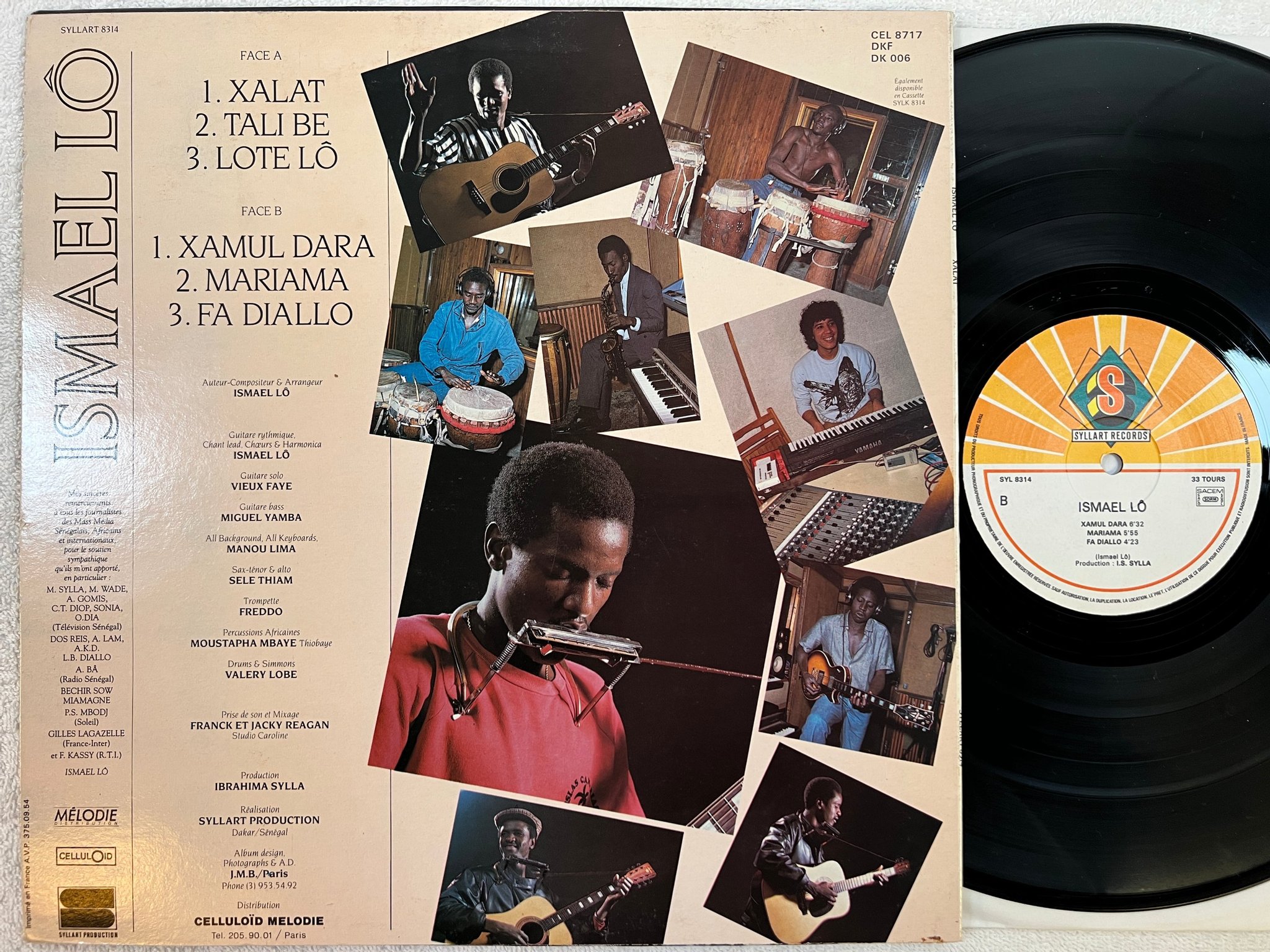 Omslagsbild för skivan ISMAEL LO s/t LP Fra SYLLART SYL 8314 