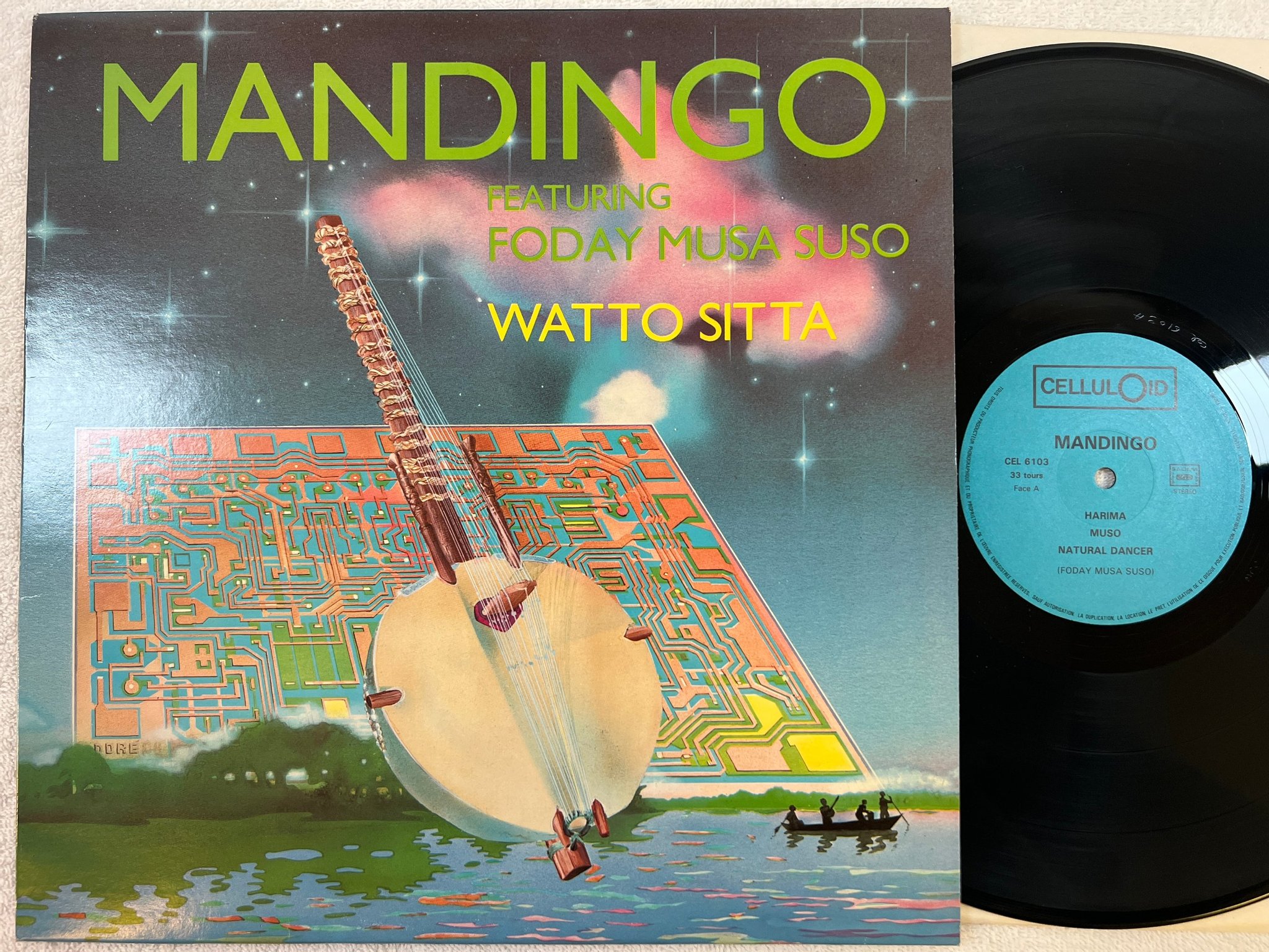 Omslagsbild för skivan MANDINGO watto sitta LP -84 Fra CELLULOID CELL 6103