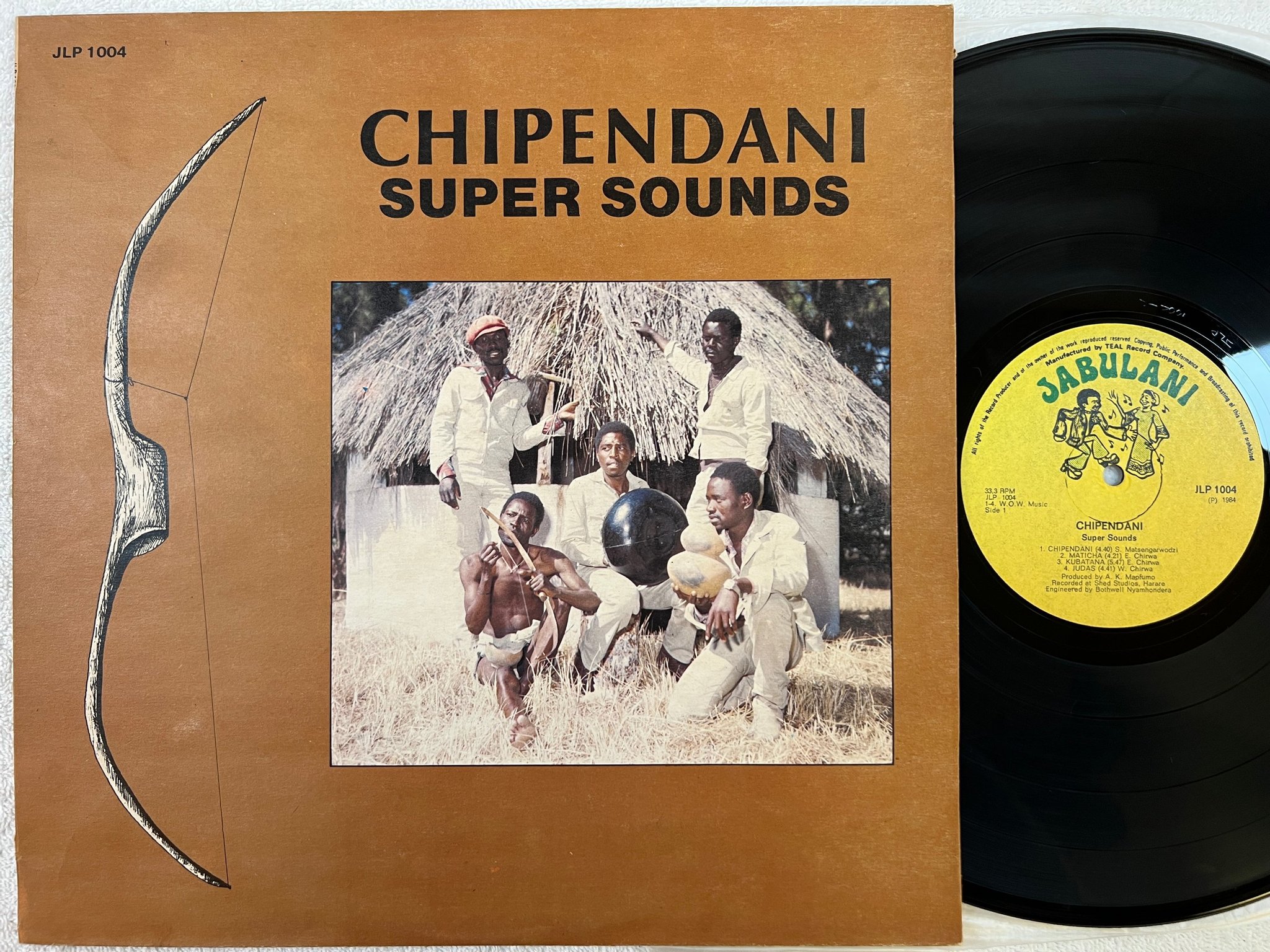 Omslagsbild för skivan CHIPENDANI super sounds LP Zimbabwe JABULANI JLP 1004 ** MEGA RARE ** 