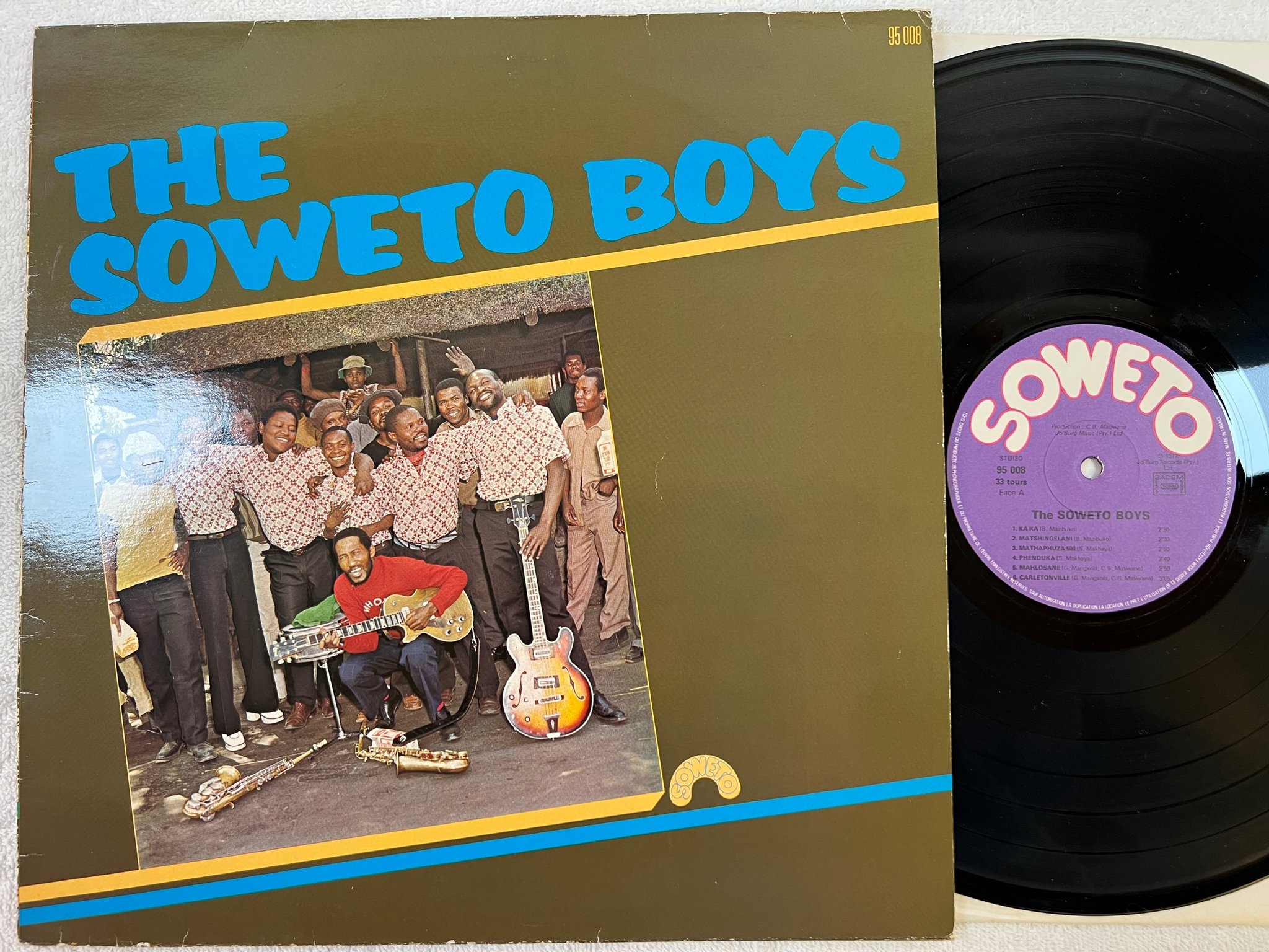 Omslagsbild för skivan THE SOWETO BOYS s/t LP -77 Fra SOWETO 95008 ?