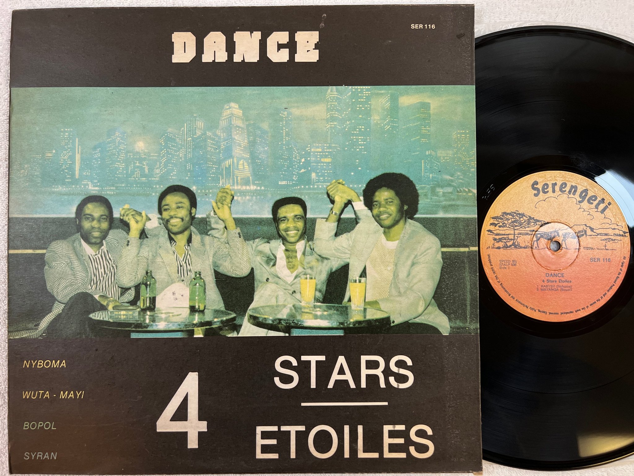 Omslagsbild för skivan 4 STARS ETOILES Dance LP -85 ZIMBABWE SOUKOUS * RARE *