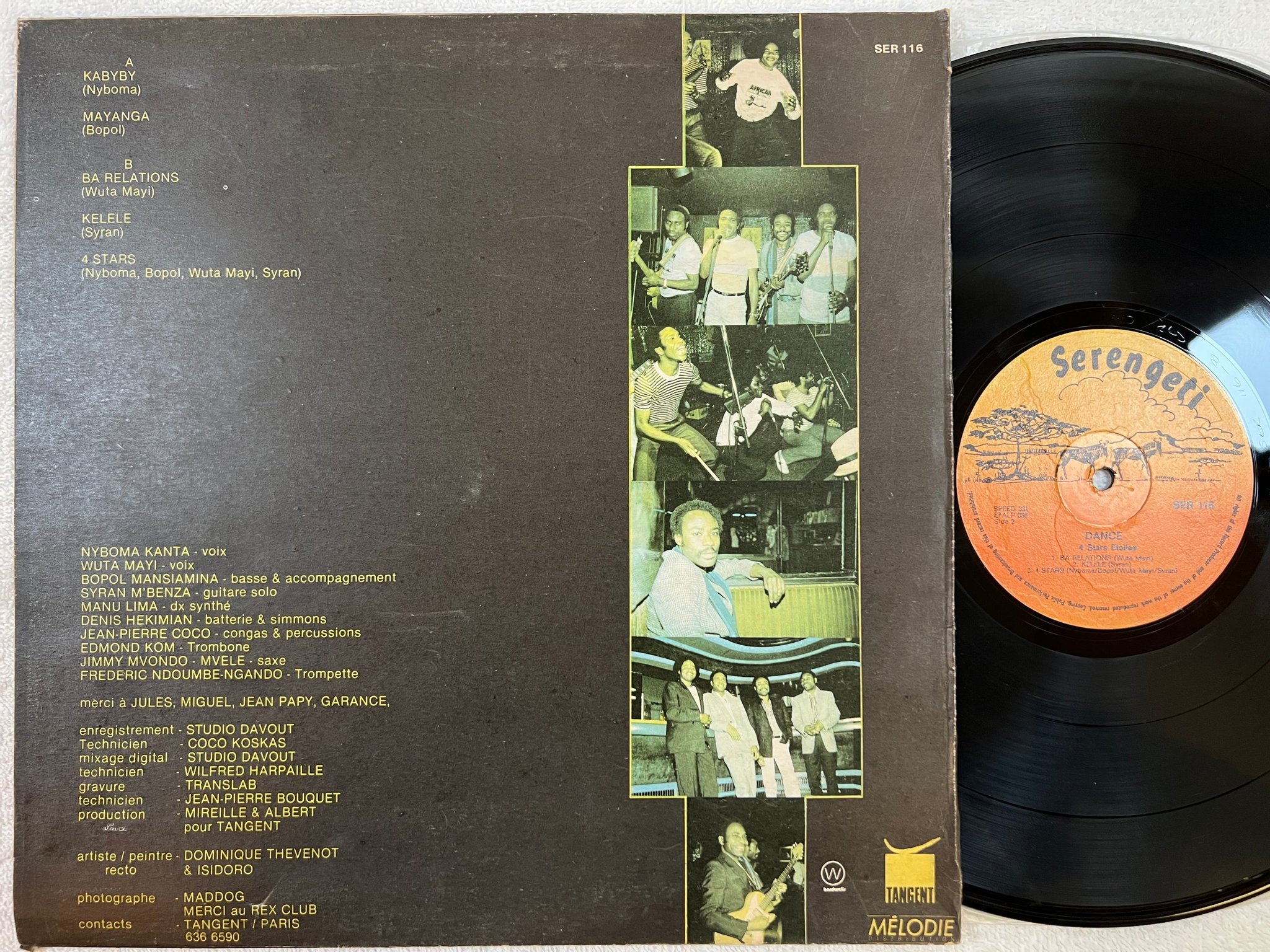 Omslagsbild för skivan 4 STARS ETOILES Dance LP -85 ZIMBABWE SOUKOUS * RARE *