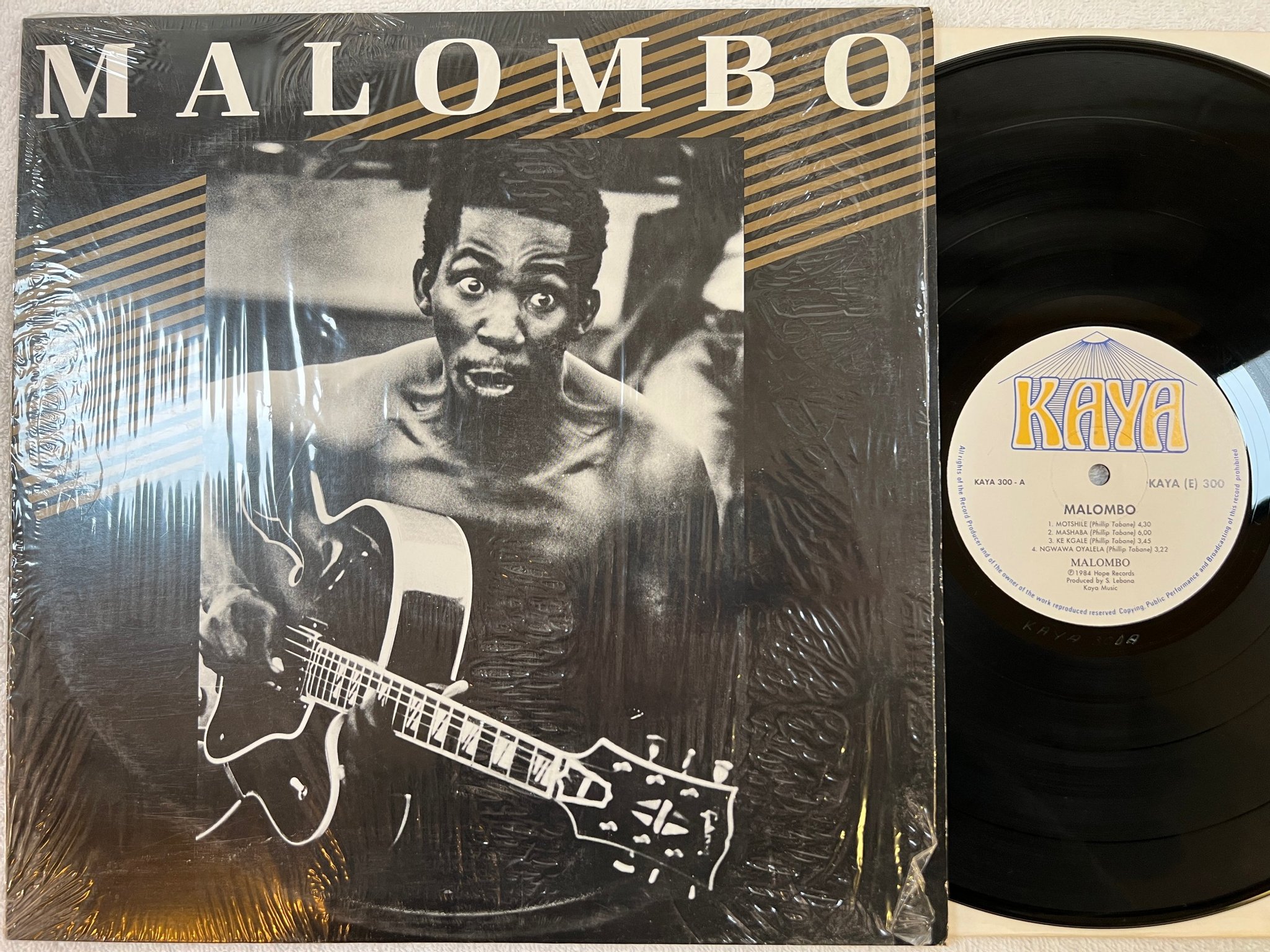Omslagsbild för skivan MALOMBO - s/t LP -84 South Africa KAYA 300 CAPE JAZZ 