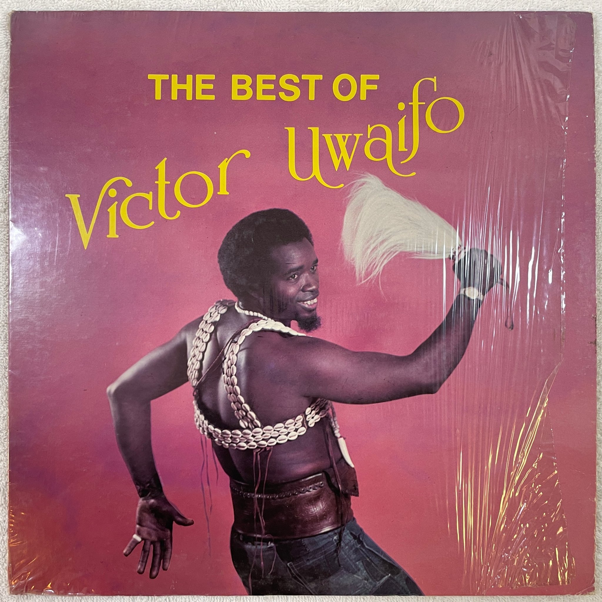 Omslagsbild för skivan VICTOR UWAIFO the best of LP -81 US MAKOSSA  M2358 Highlife