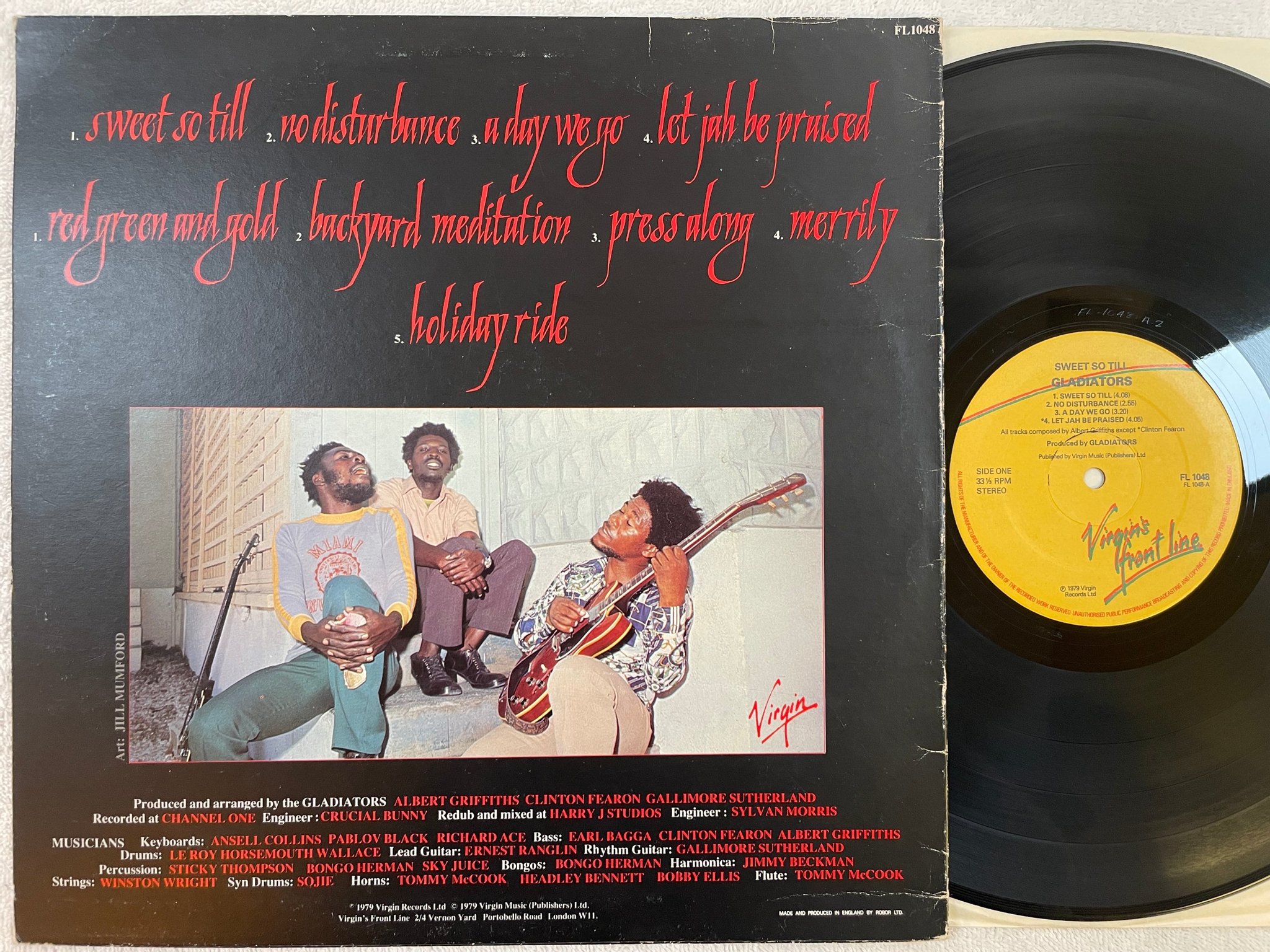 Omslagsbild för skivan THE GLADIATORS Sweet So Till LP -79 UK FRONT LINE FL 1048