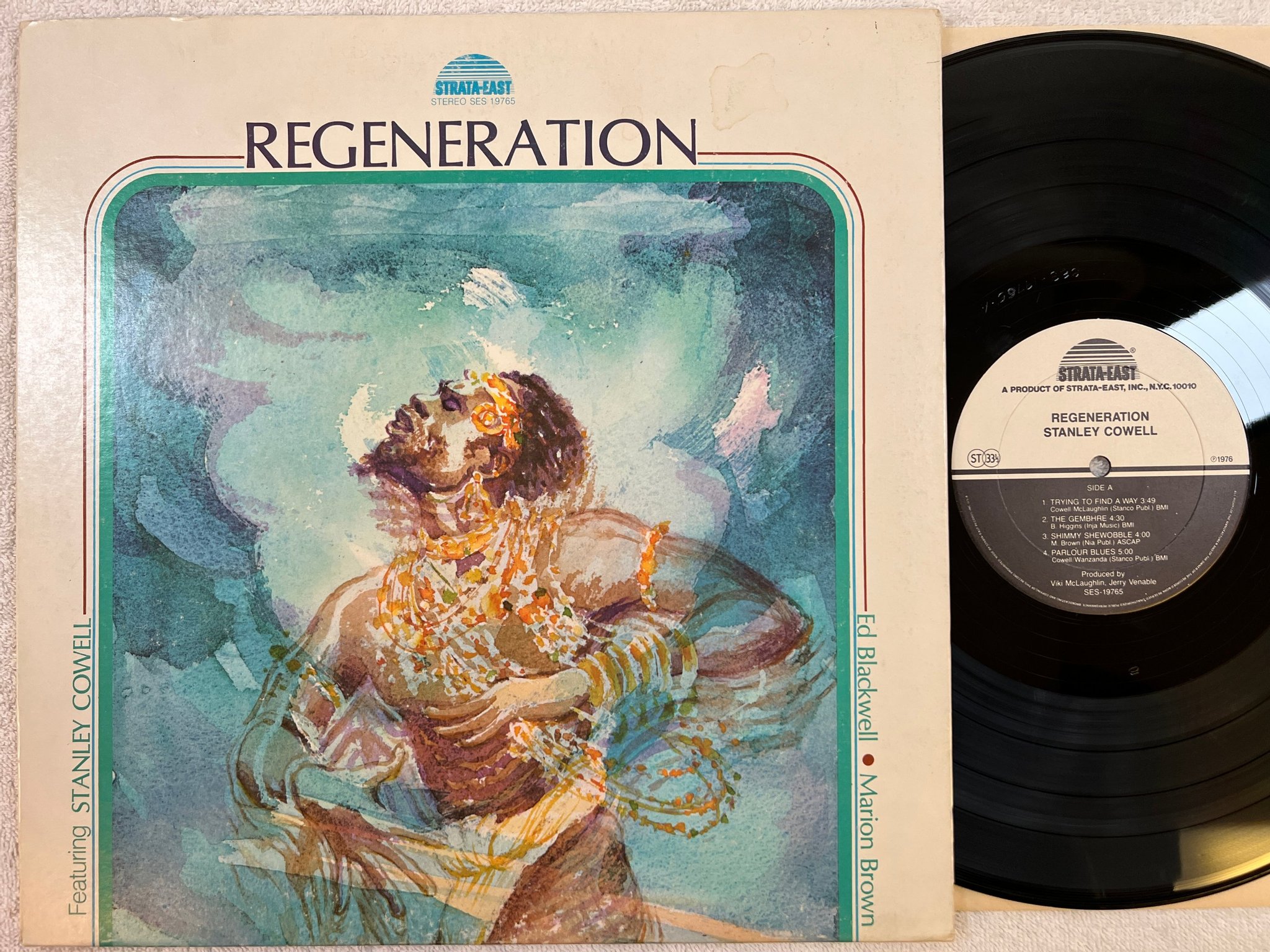 Omslagsbild för skivan STANLEY COWELL Regeneration LP -76 US STRATA EAST SES-19765 *** MEGA RARE ***