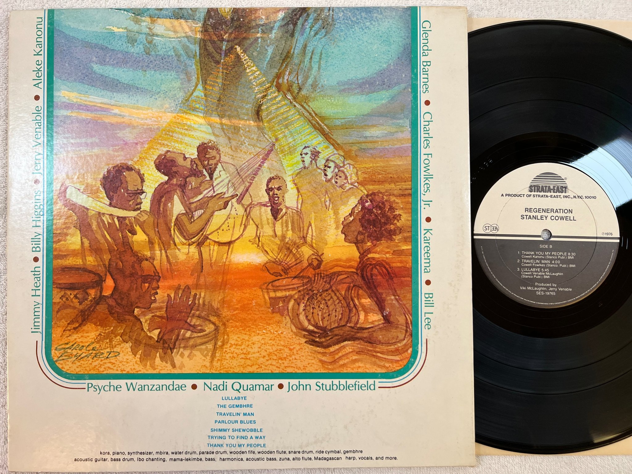 Omslagsbild för skivan STANLEY COWELL Regeneration LP -76 US STRATA EAST SES-19765 *** MEGA RARE ***