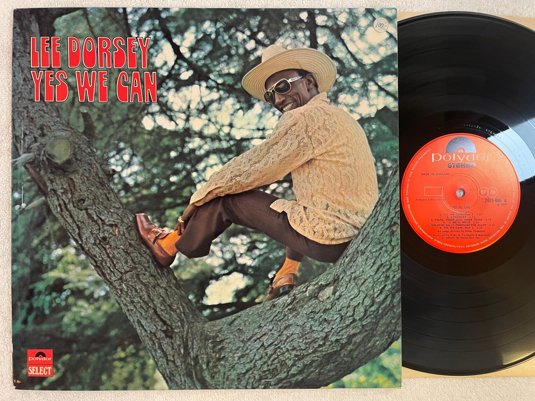 Omslagsbild för skivan LEE DORSEY yes we can LP -70 UK POLYDOR 2489-006