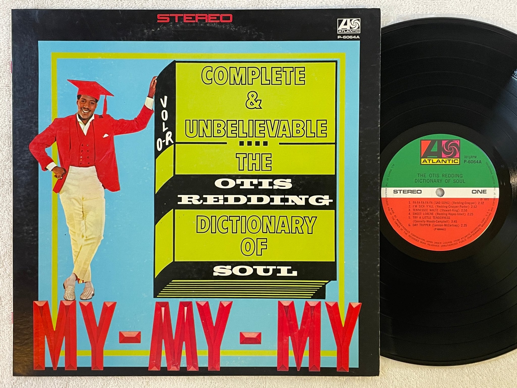 Omslagsbild för skivan OTIS REDDING Dictionary Of Soul LP -72 Japan ATLANTIC P-6064A