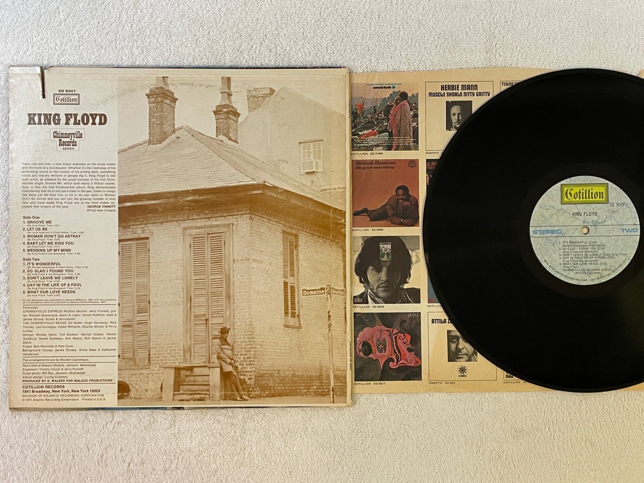 Omslagsbild för skivan KING FLOYD s/t LP -71 US COTILLION SD 9047 soul 